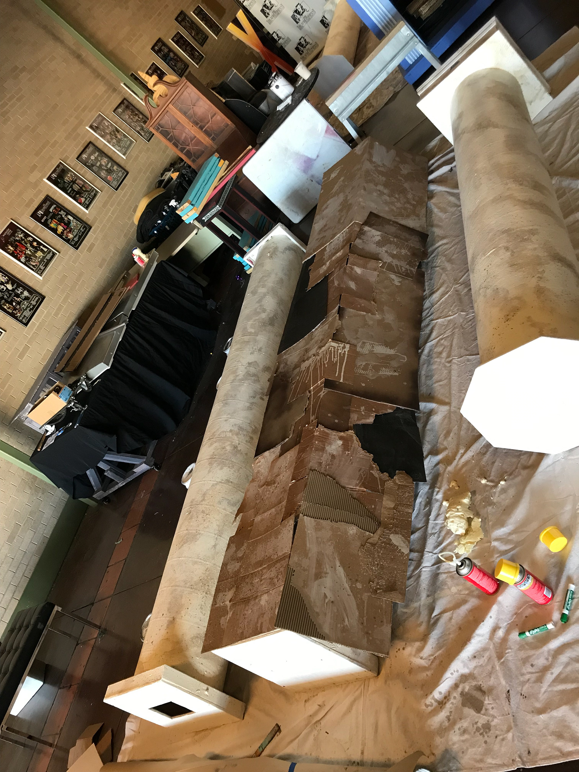 Warbucks columns in process