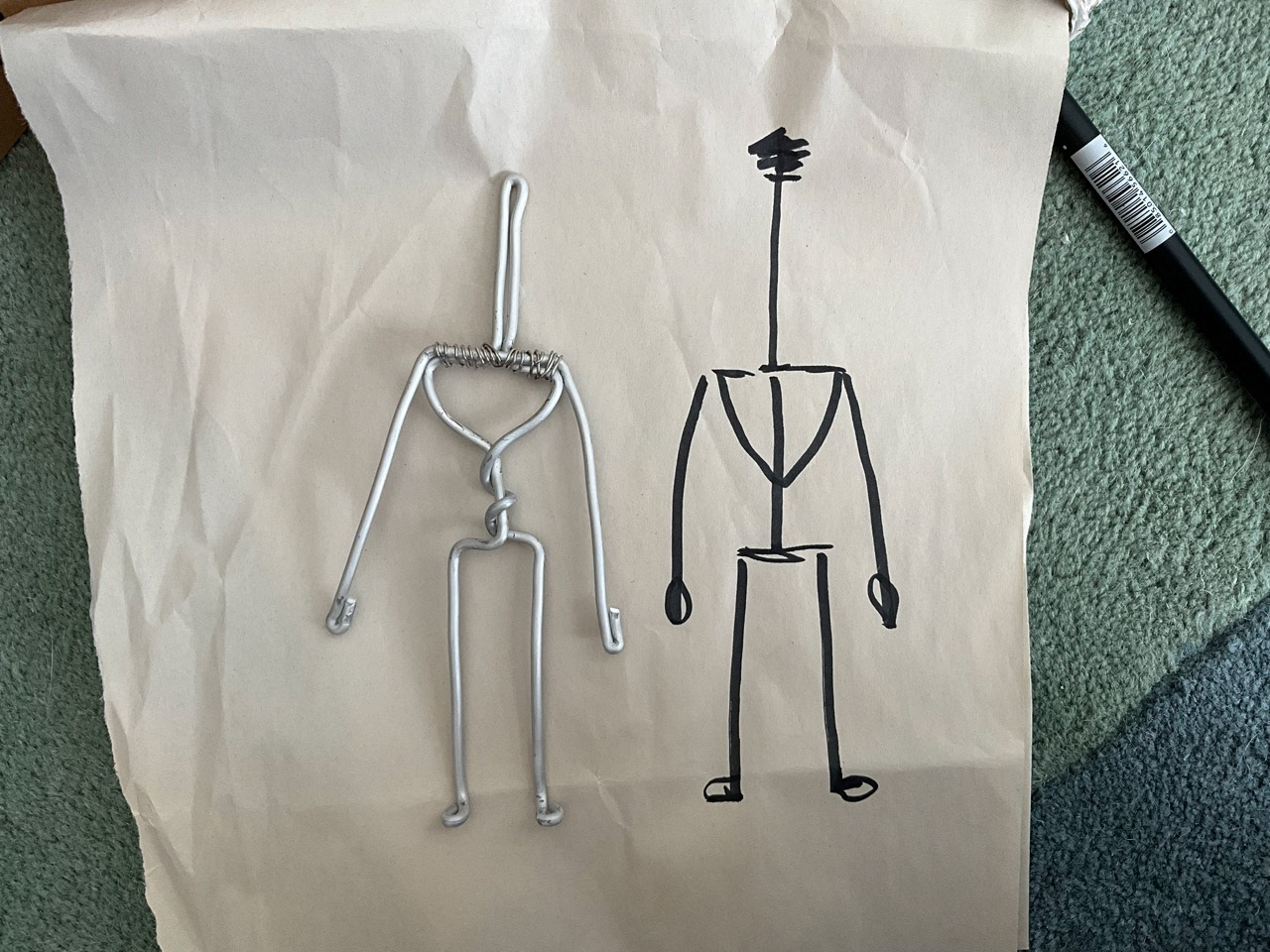 Simple aluminum wire armatures