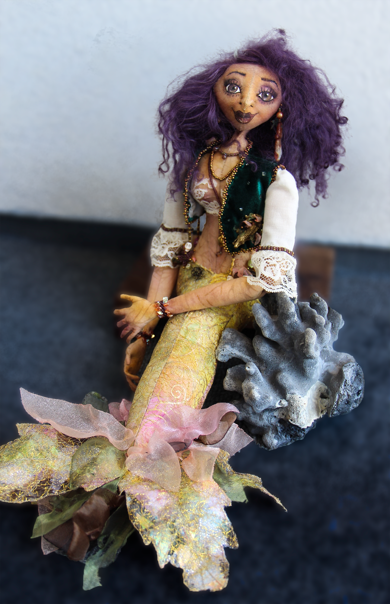 Mermaid, adapted from pattern by Patti Medaris Culea