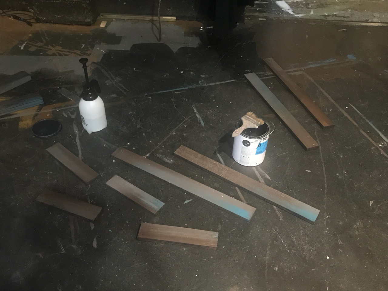 Frozen planks base coat