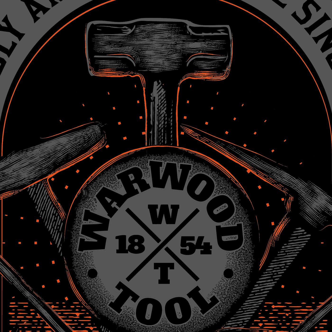 Shirt Design for Warwood Tool Closeup 