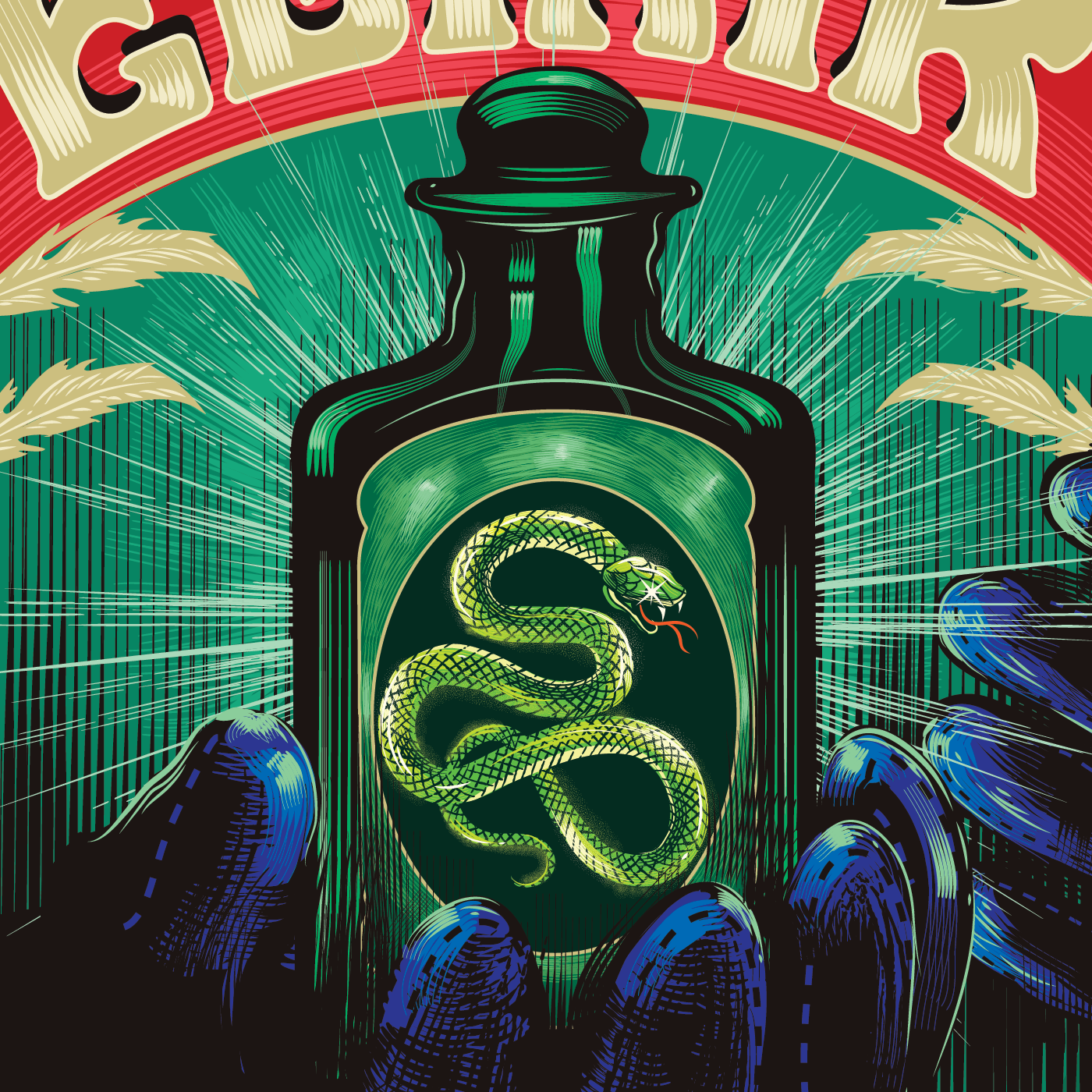 Closeup of the Sword & Scales Magazine Front Cover for the 2024 Winter Issue titled 'Elixir'