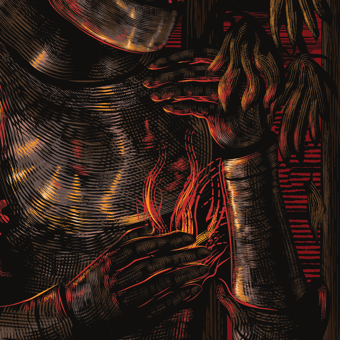 Closeup of the Illustration made for Sword & Scales  for the article Higher Wages for Everyone! 