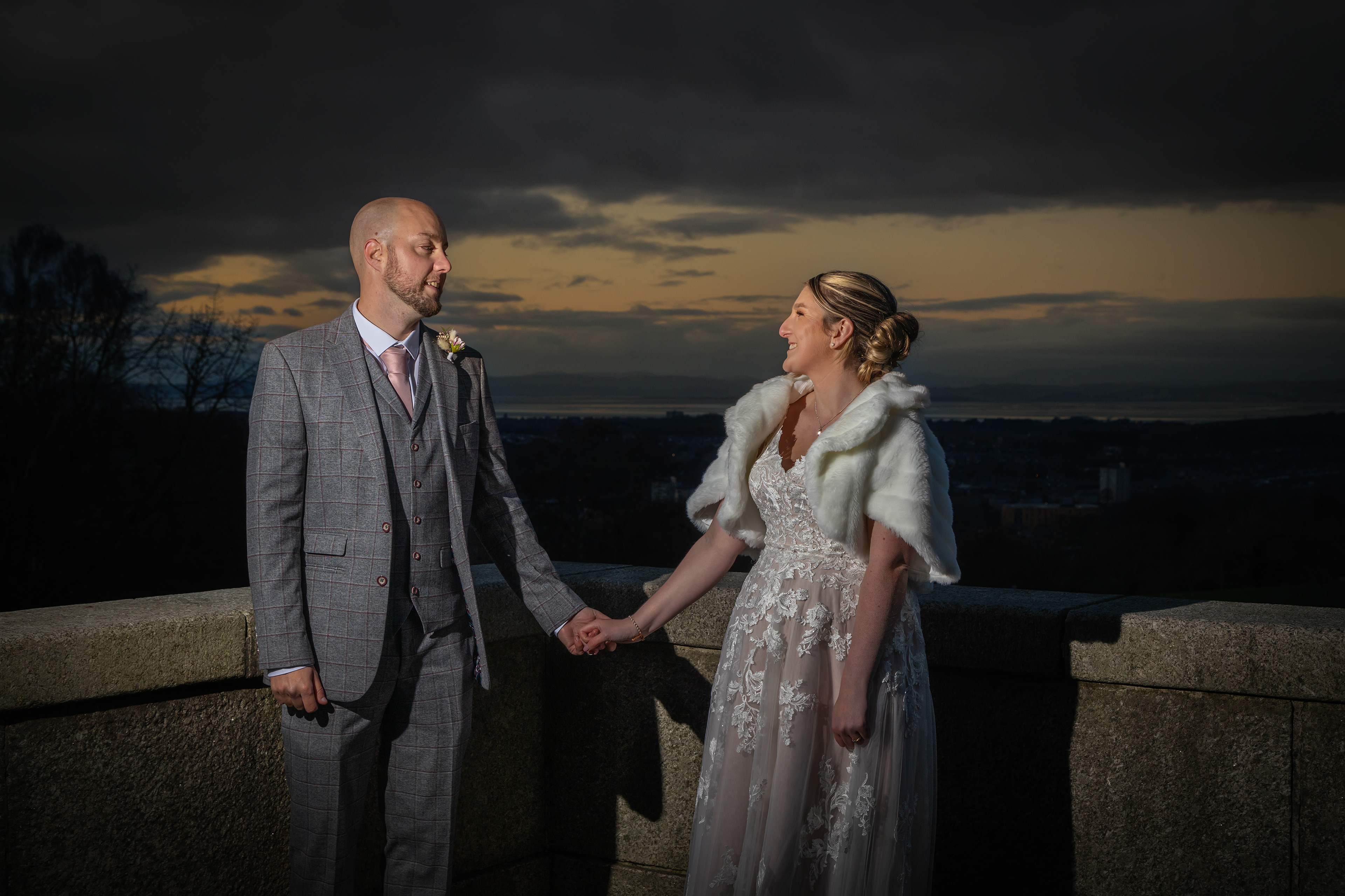 We originally had plans to get married abroad but then had a last minute decision to stay here and have a smaller wedding. Tony was brilliant from start to finish. Captured the ceremony perfectly then took some amazing photos up at the Ashton Memorial for us afterwards.. Thank you so much. Hugh & Gabrielle x