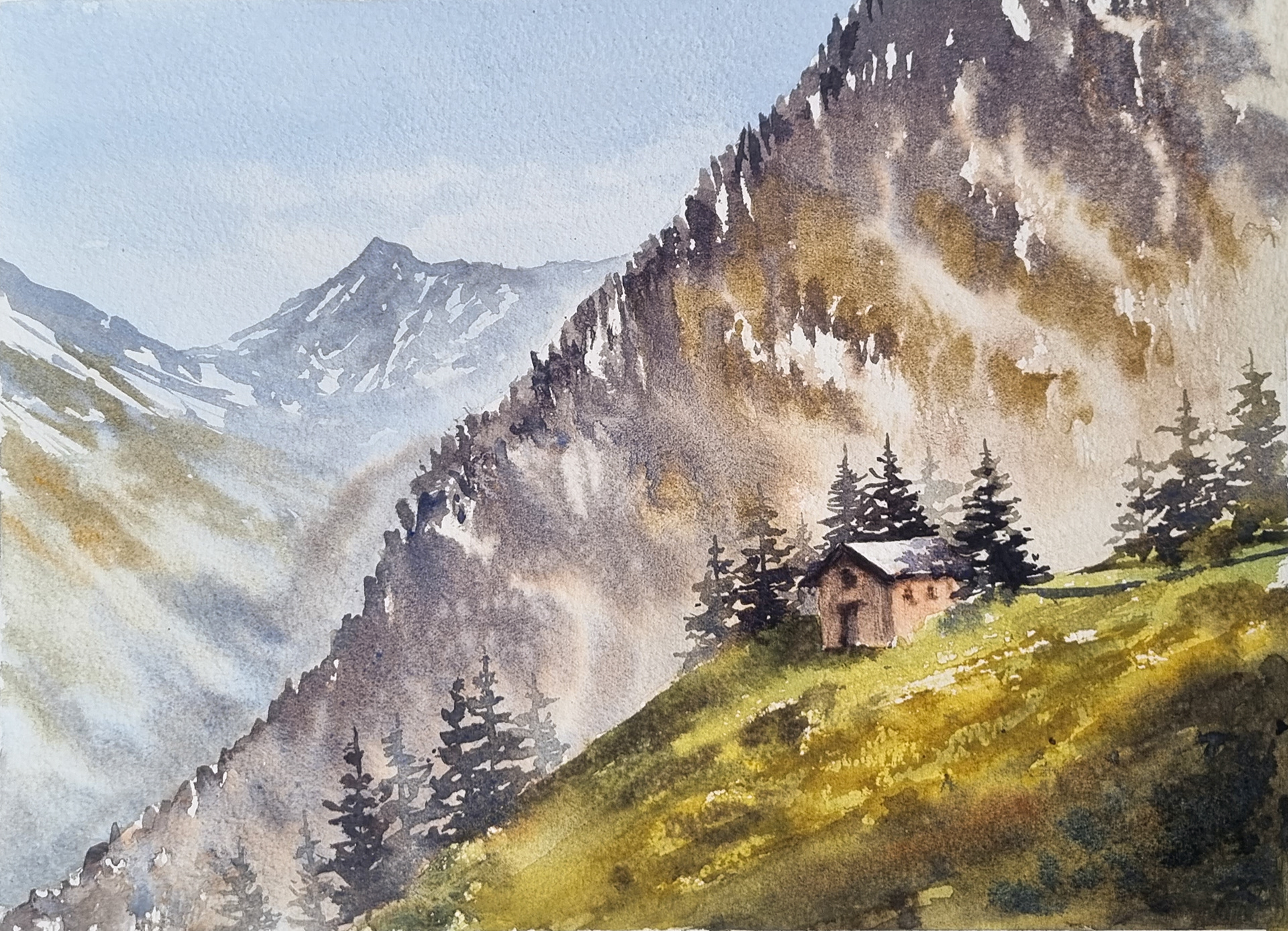 Hut en berg
