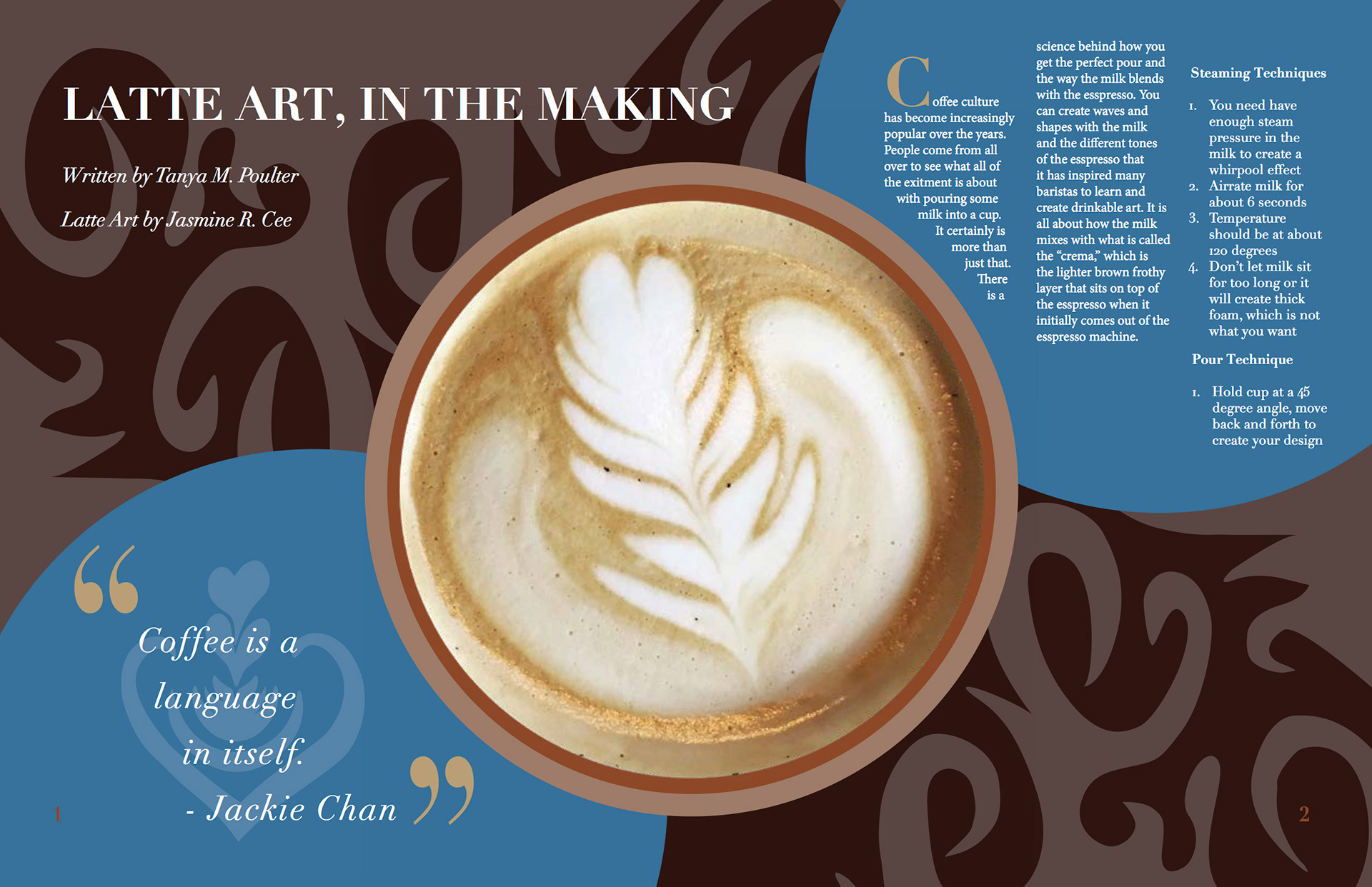 Tanya Poulter - Cafe Magazine Spread