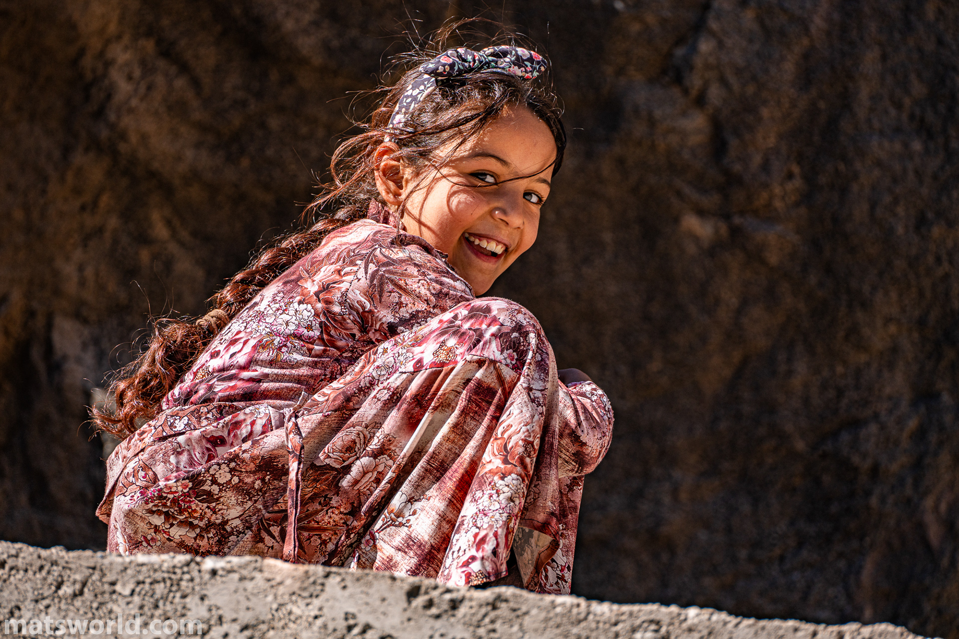 Girl in a village of the high Atlas
