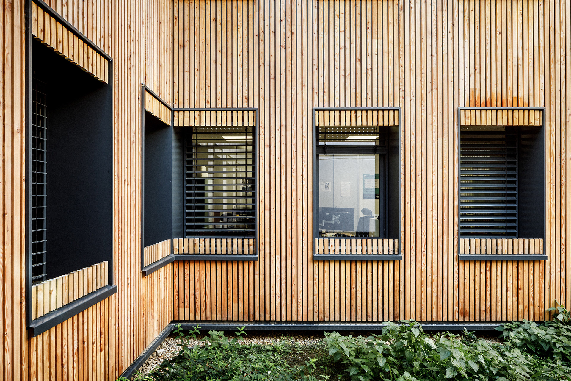 Détail d'angle du patio