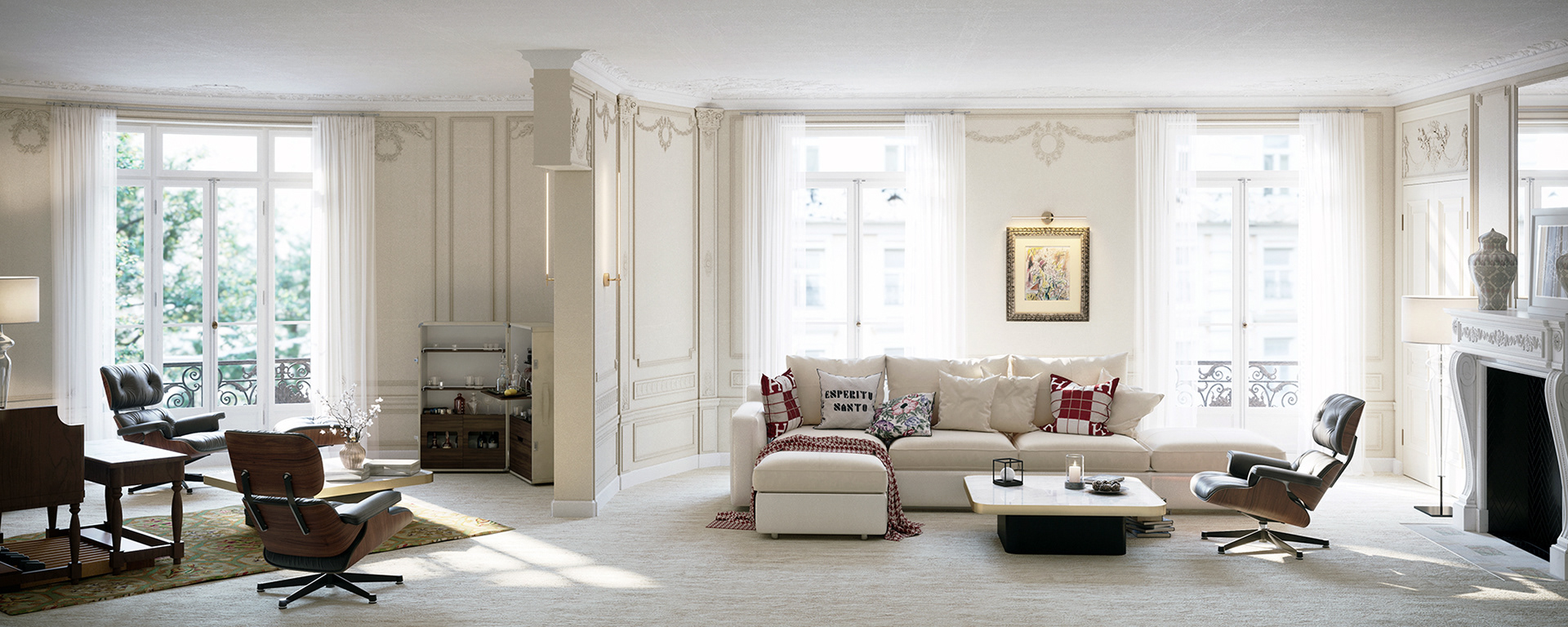 Rénovation d'un appartement de 300 m2 avenue Victor Hugo à Paris 16e, 2021