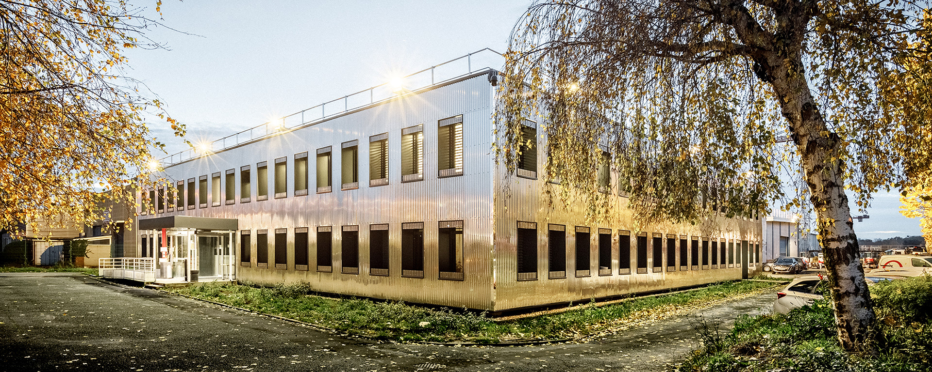 Photographie du projet depuis l'entrée principale