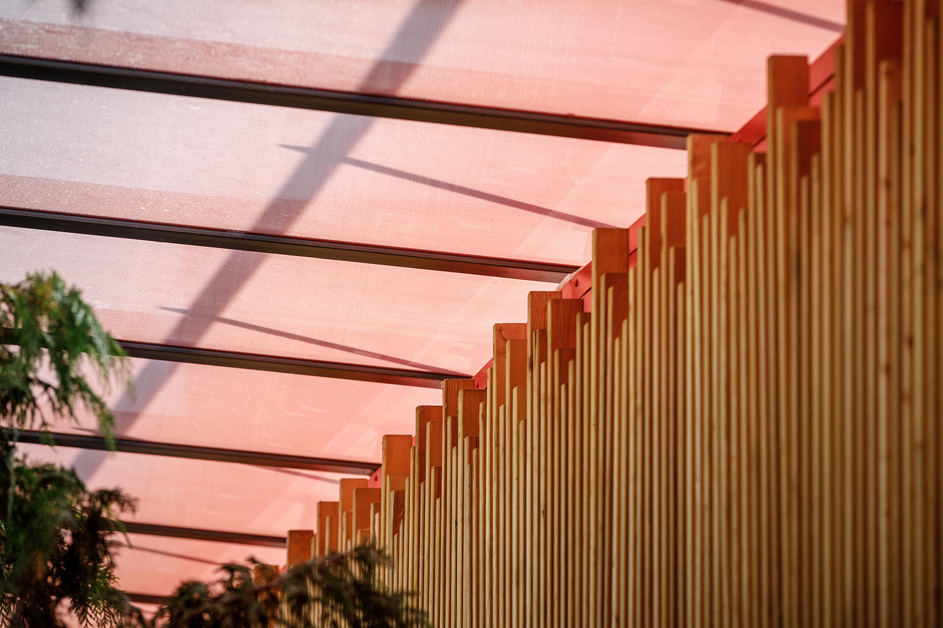 Vue des marquises du bâtiment A