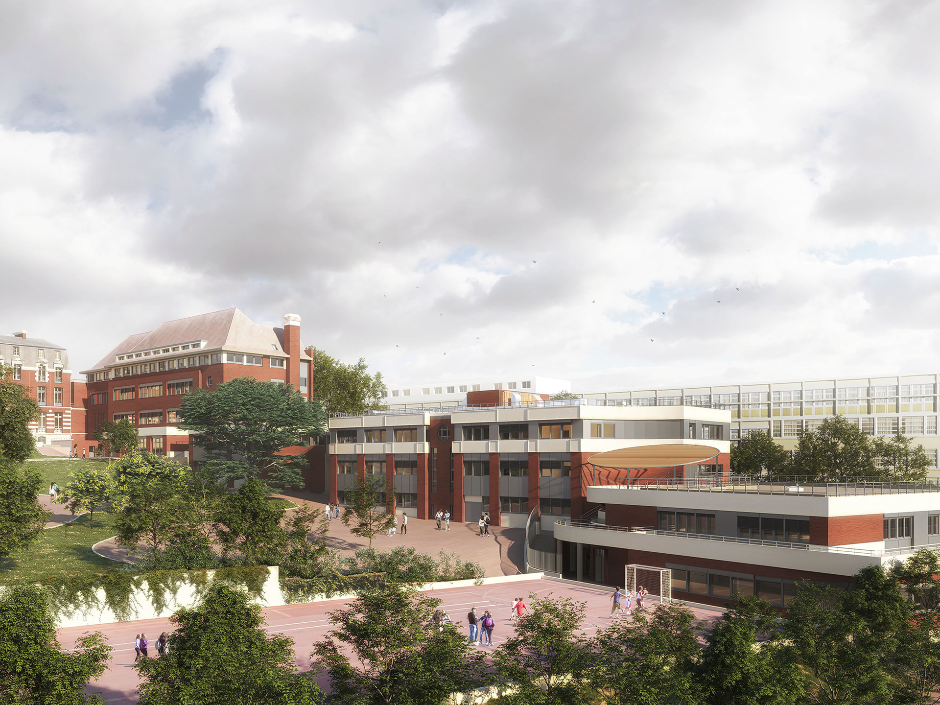 Collège Emile Verhaeren de Saint-Cloud - Perspective