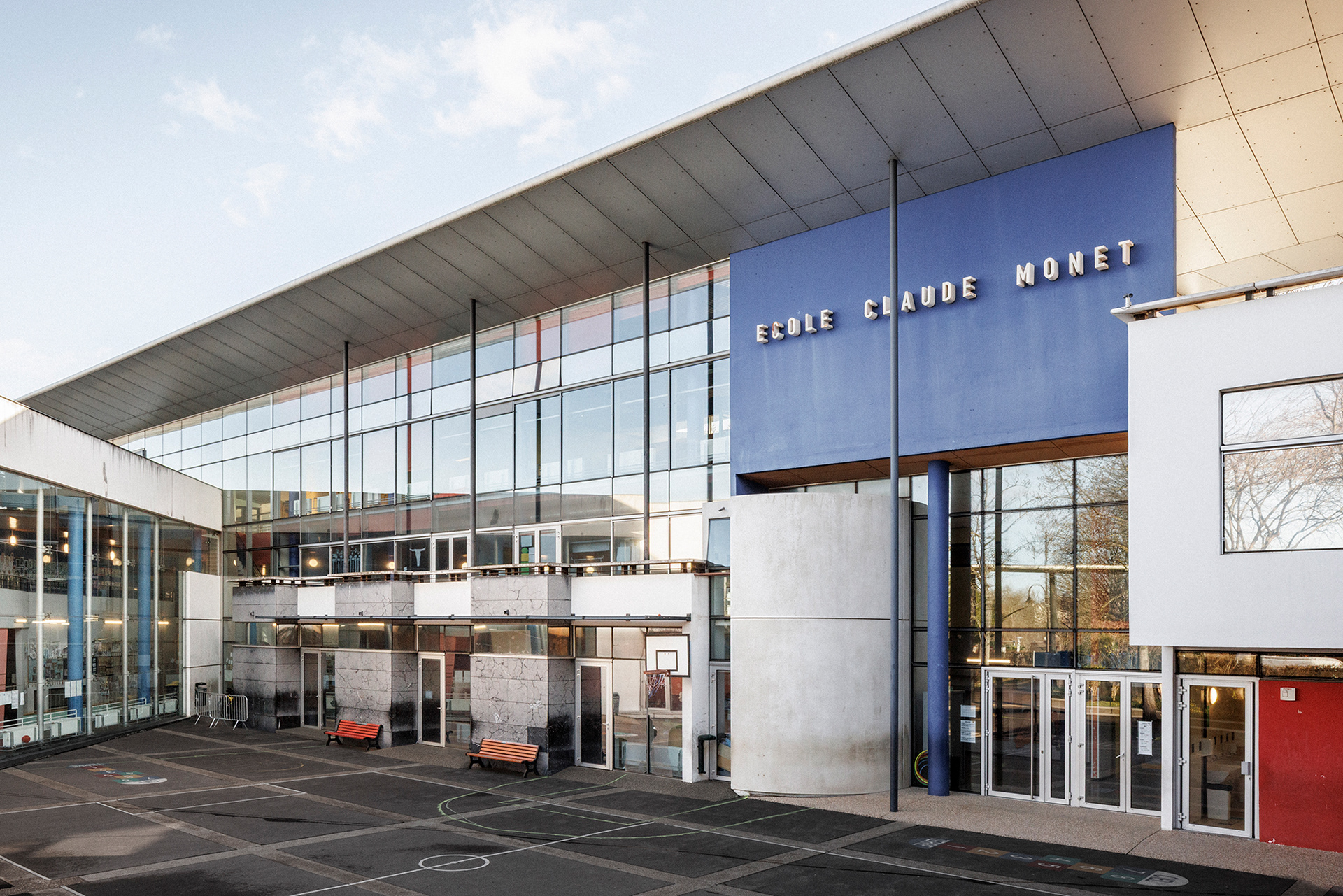 Groupe Scolaire Claude Monet - Façade école élémentaire