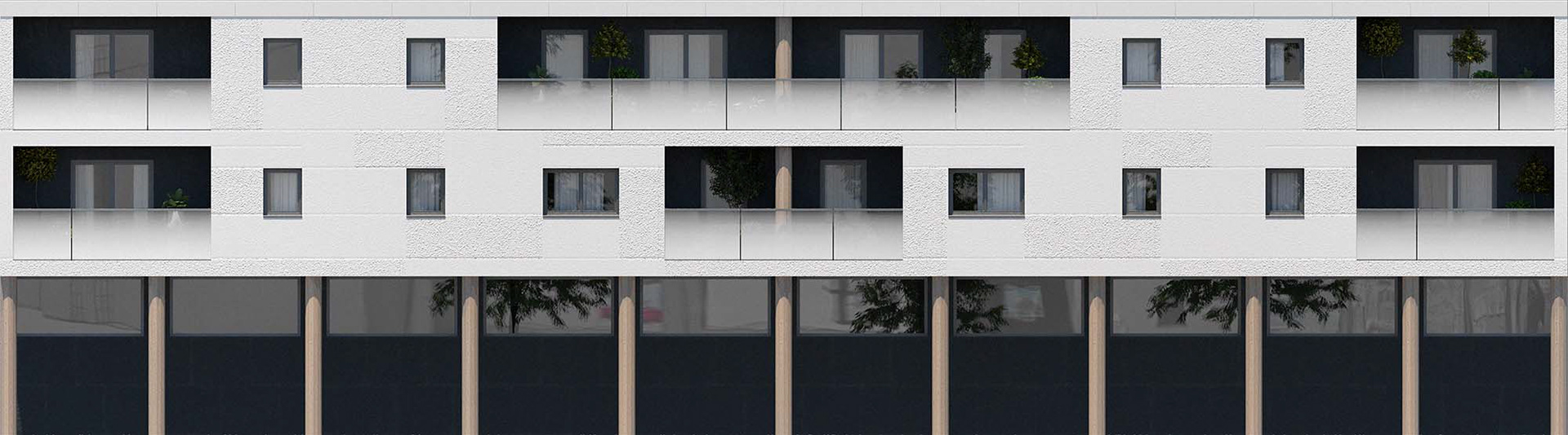 Elévation de la façade sur rue