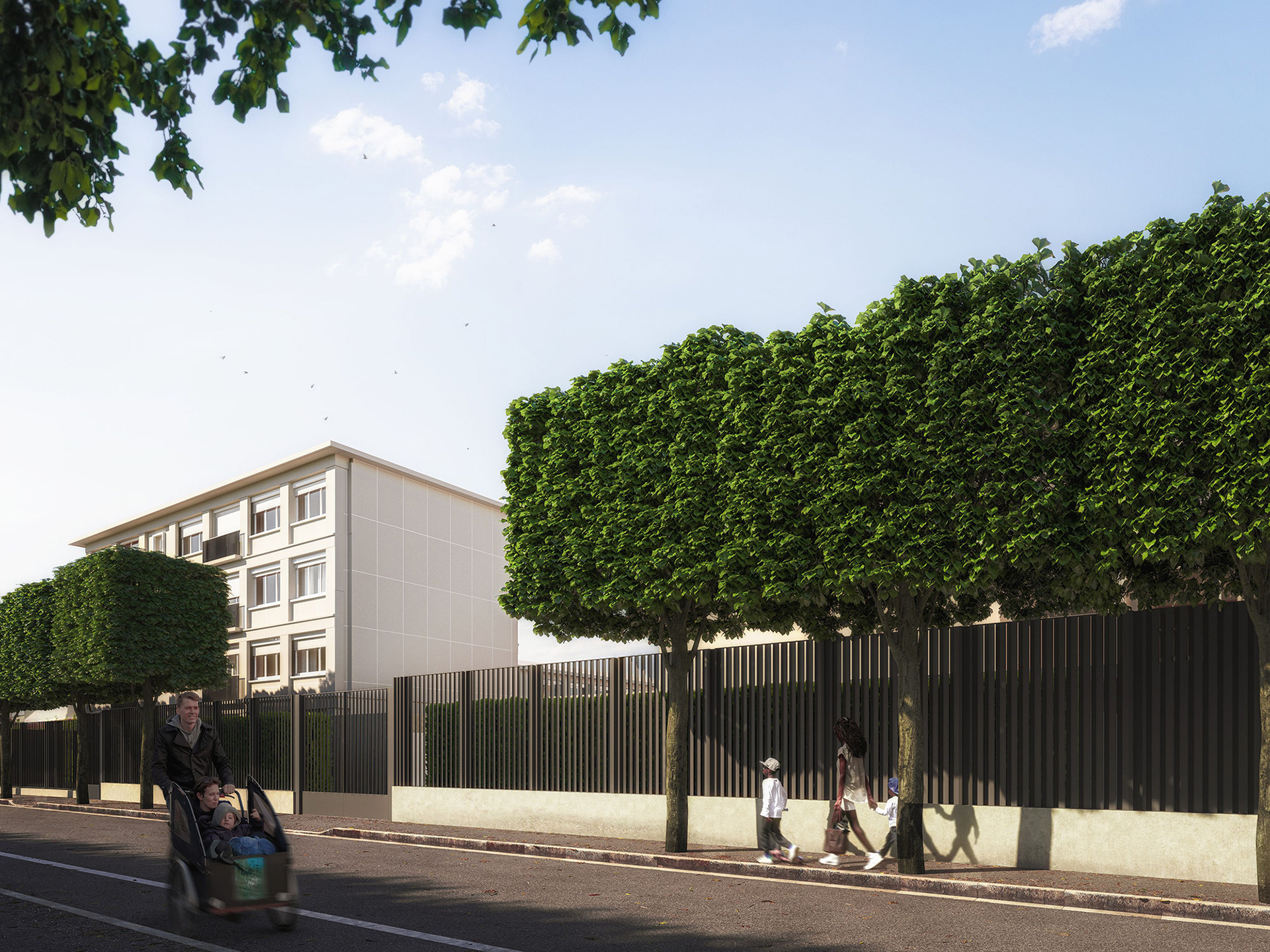 Collège des Martinets de Rueil-Malmaison - Perspective