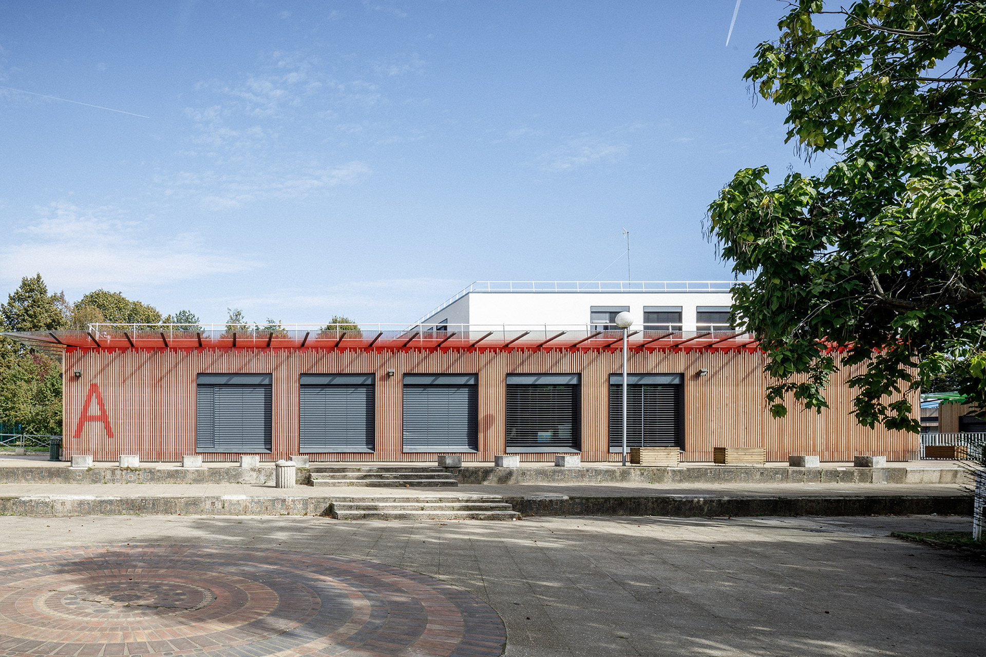 Vue vers le bâtiment A