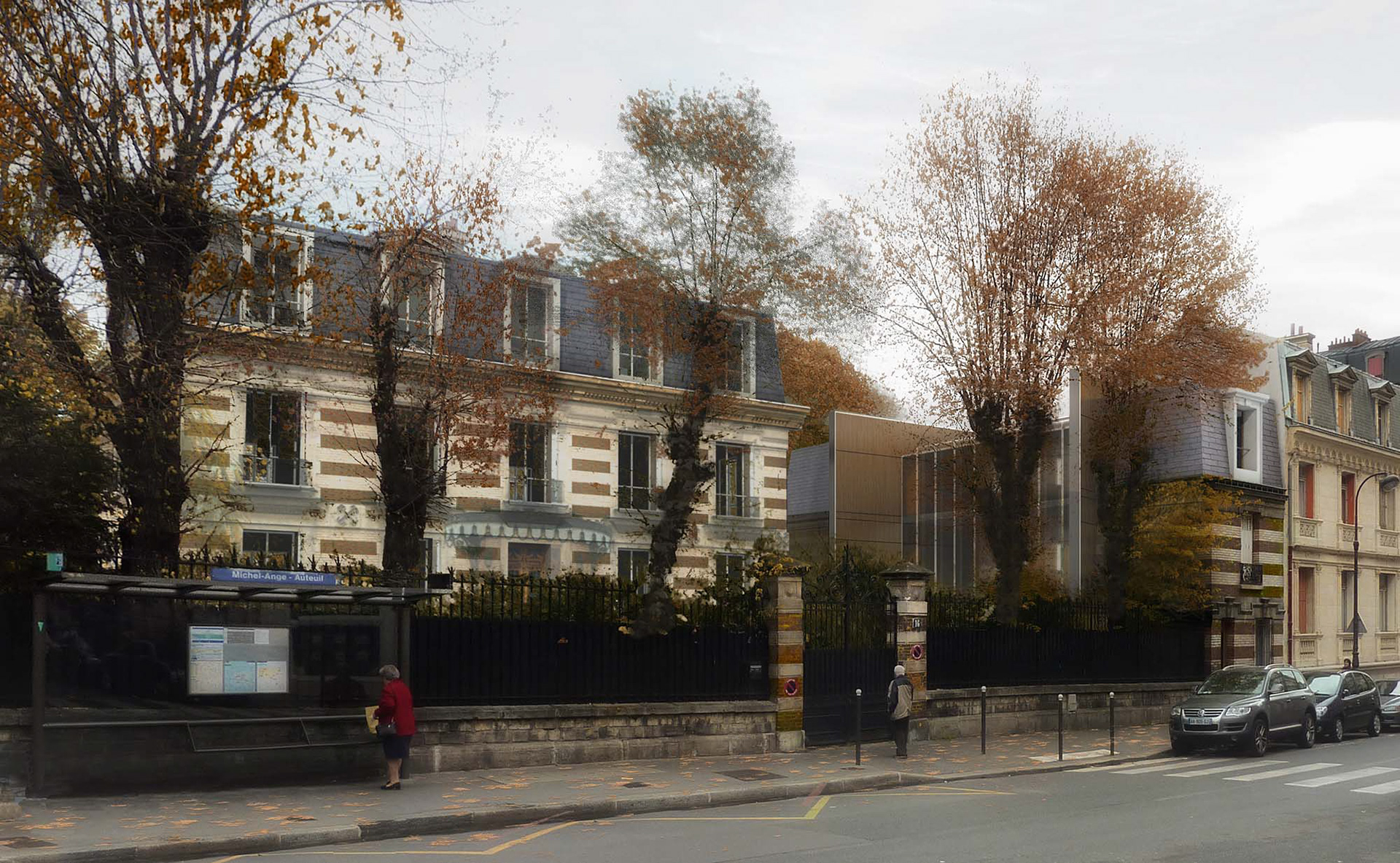 Vue depuis la rue Poussin