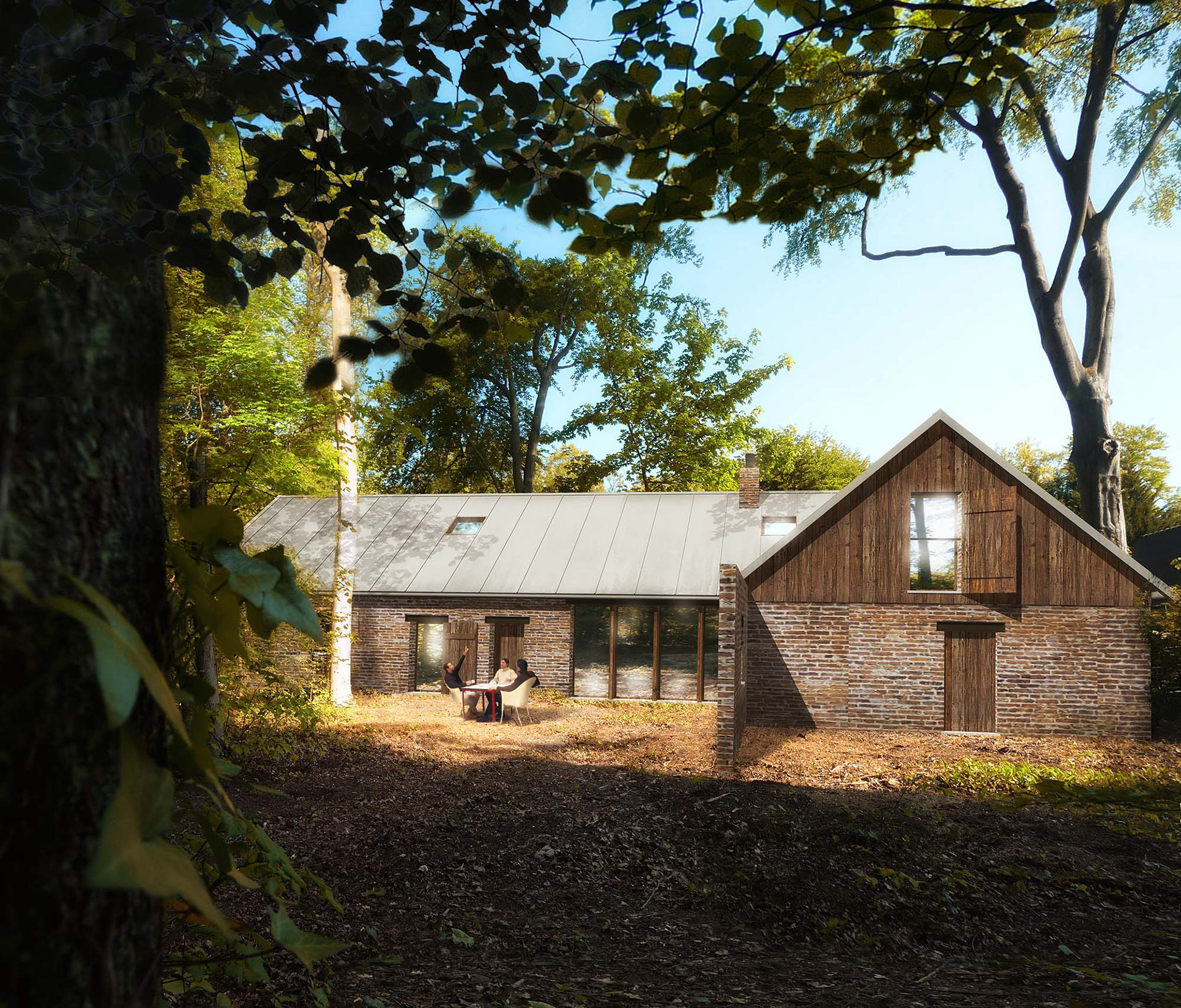 Vue depuis l'entrée