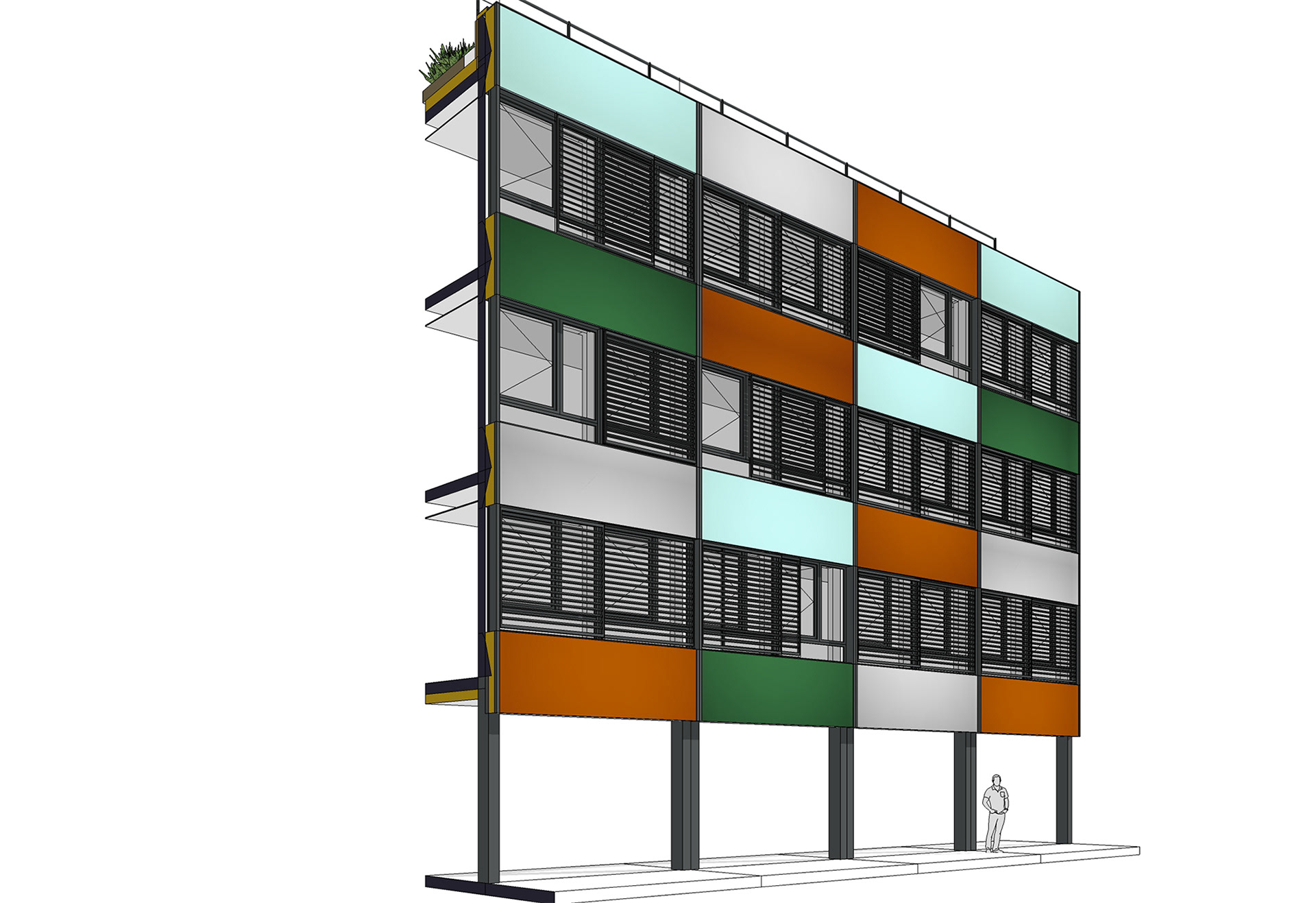 Collège Doucet de Nanterre - Perspective