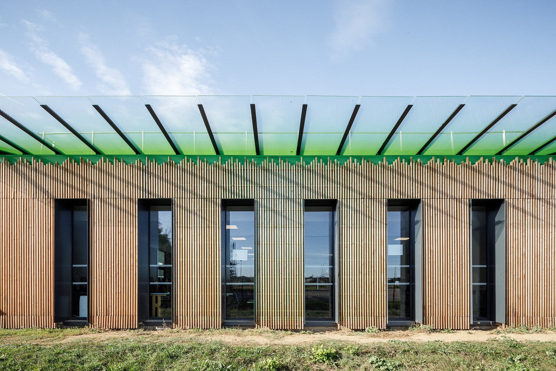 Vue vers le réfectoire