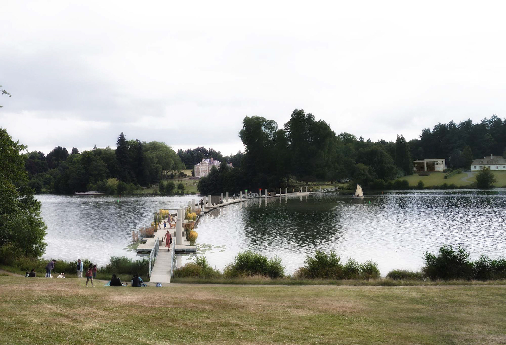 Vue depuis le Parc de la Chantrerie