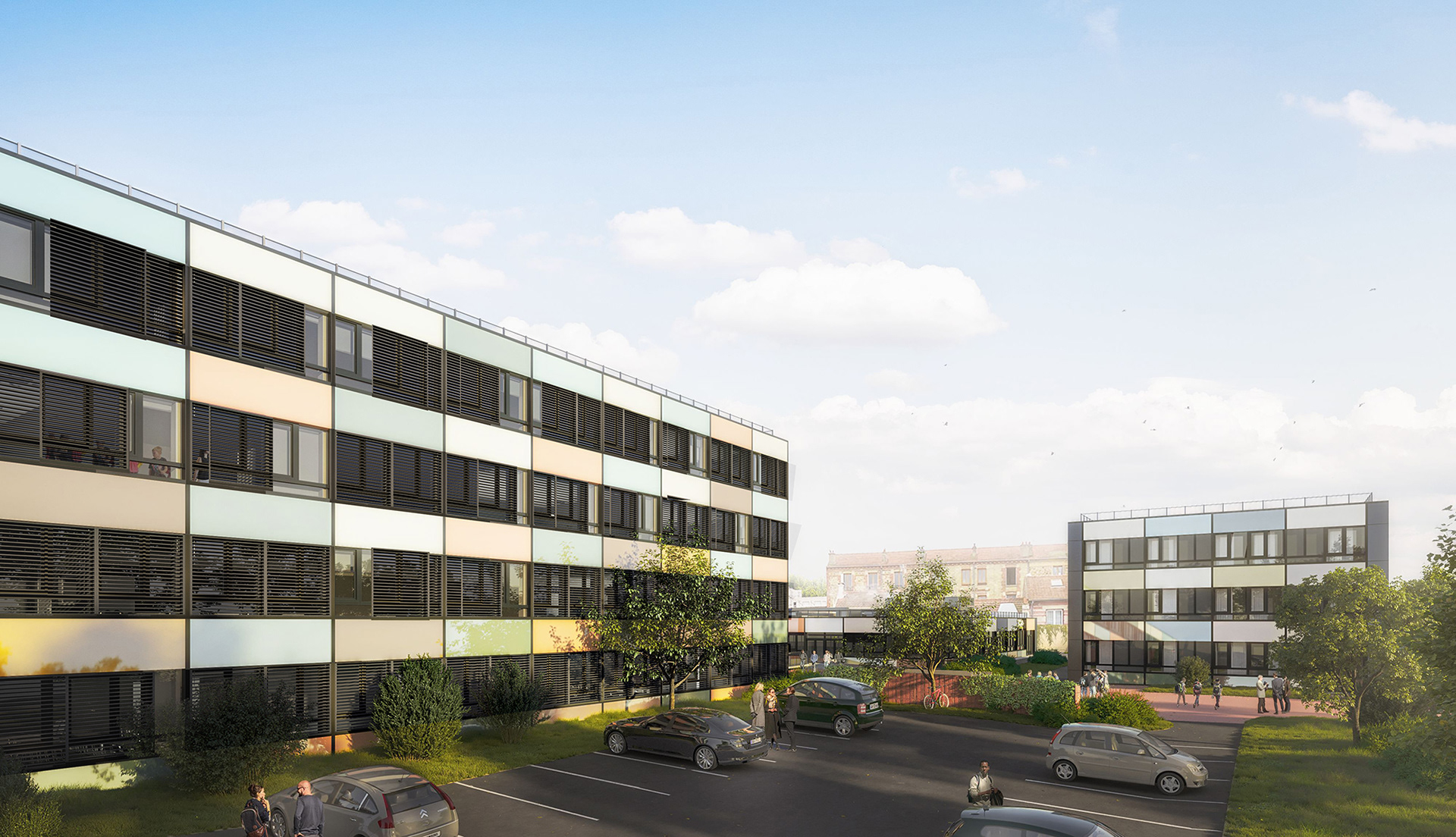 Collège Doucet de Nanterre - Perspective