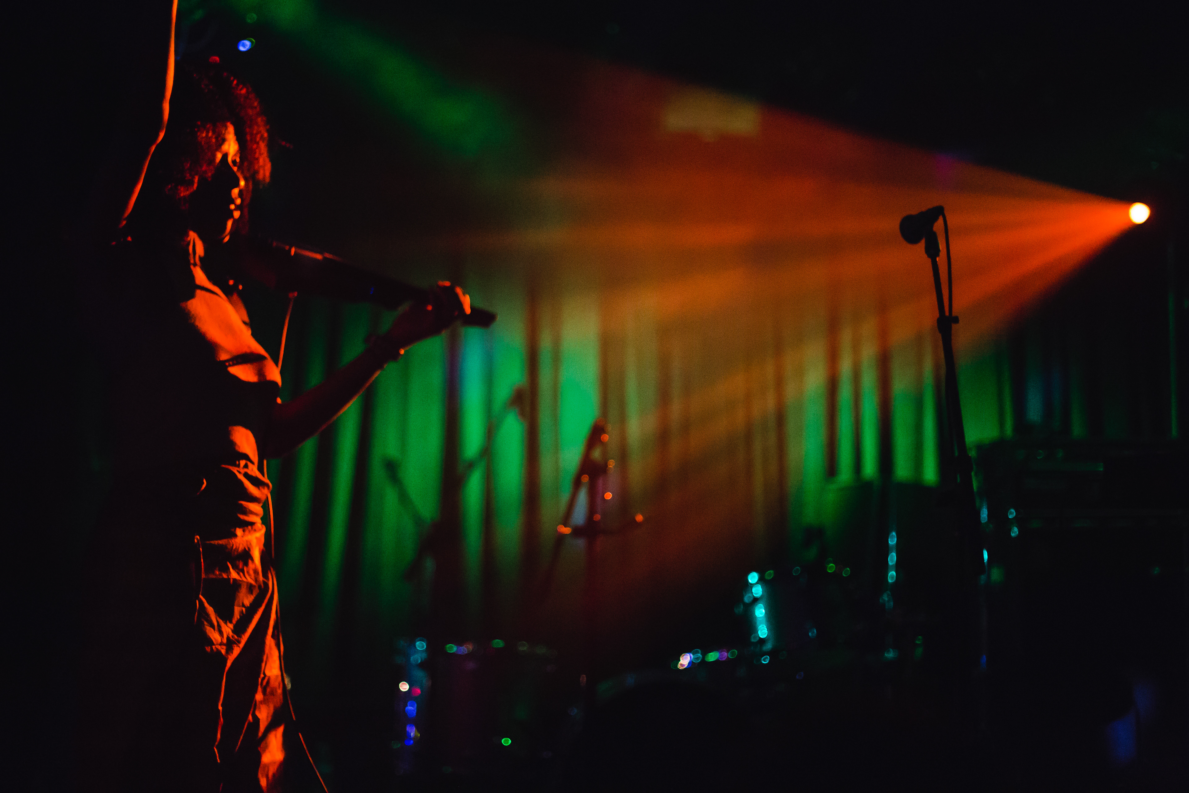 Sudan Archives getting lit at The Echo, Echo Park Rising 2017 || ©Adrian Huerta