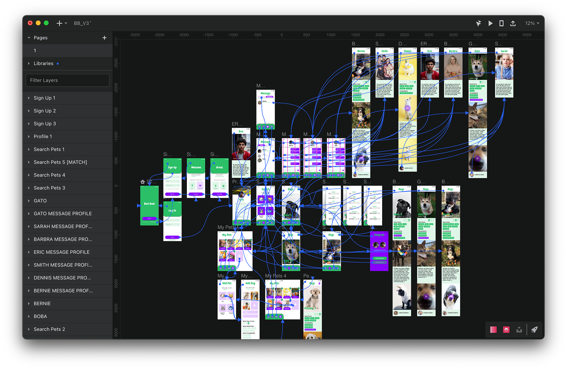 InVision Prototyping Screenshot