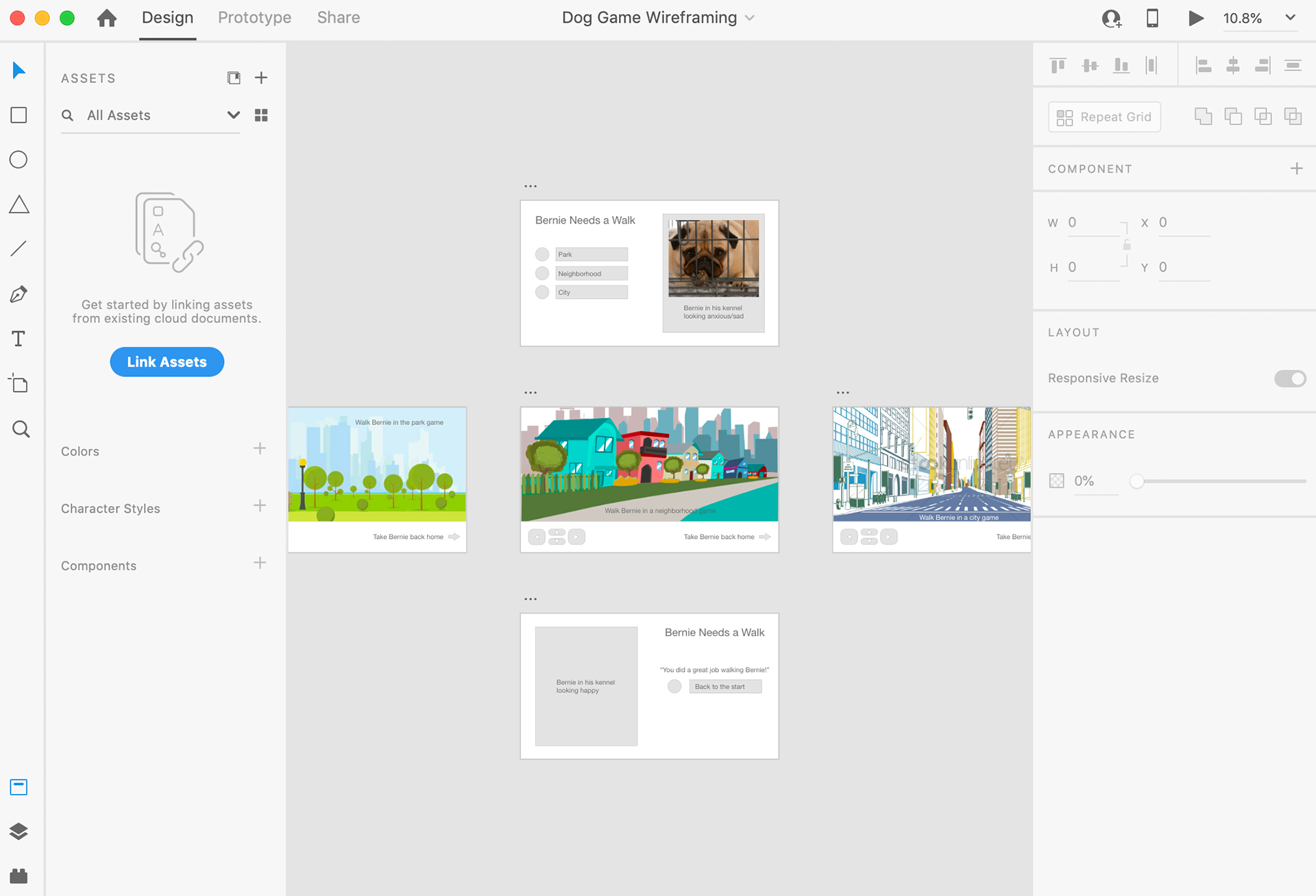 Adobe XD Wireframe