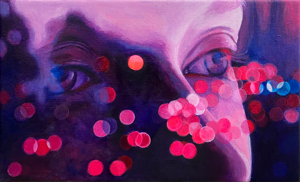 SOLD | Light Therapy I 2021 • Acrylics on canvas • 18x30 cm