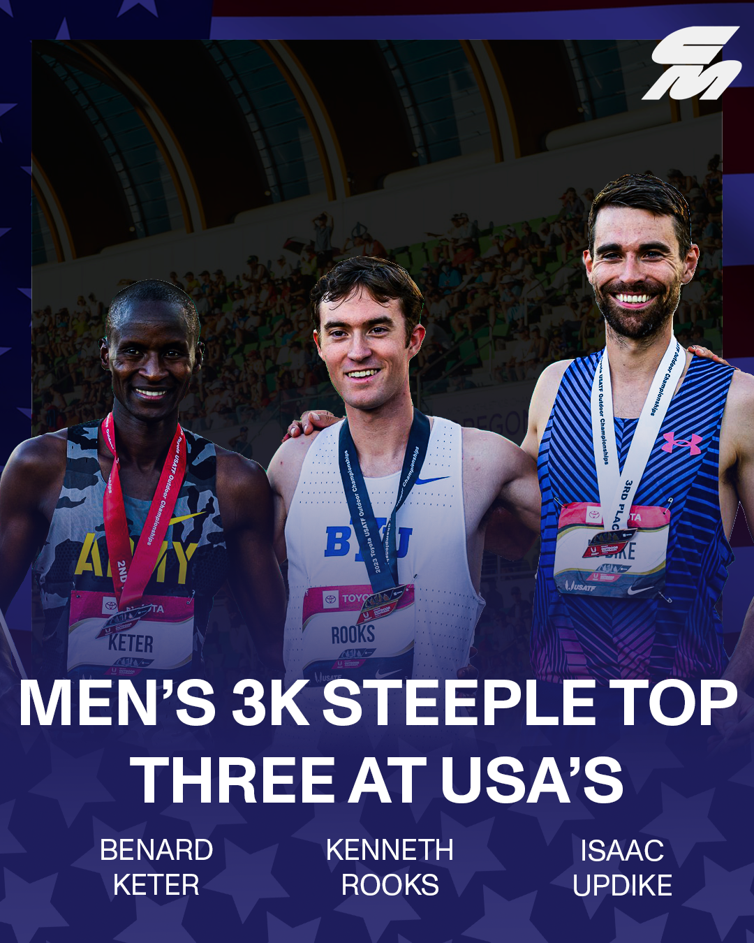 Project Name: USATF Men’s 3k Steeple Size: 1080px x 1350px Photographer: JZSNAPZ/ Justin Birtton Media: Adobe Photoshop