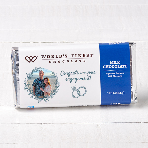 Engagement chocolate bar package design