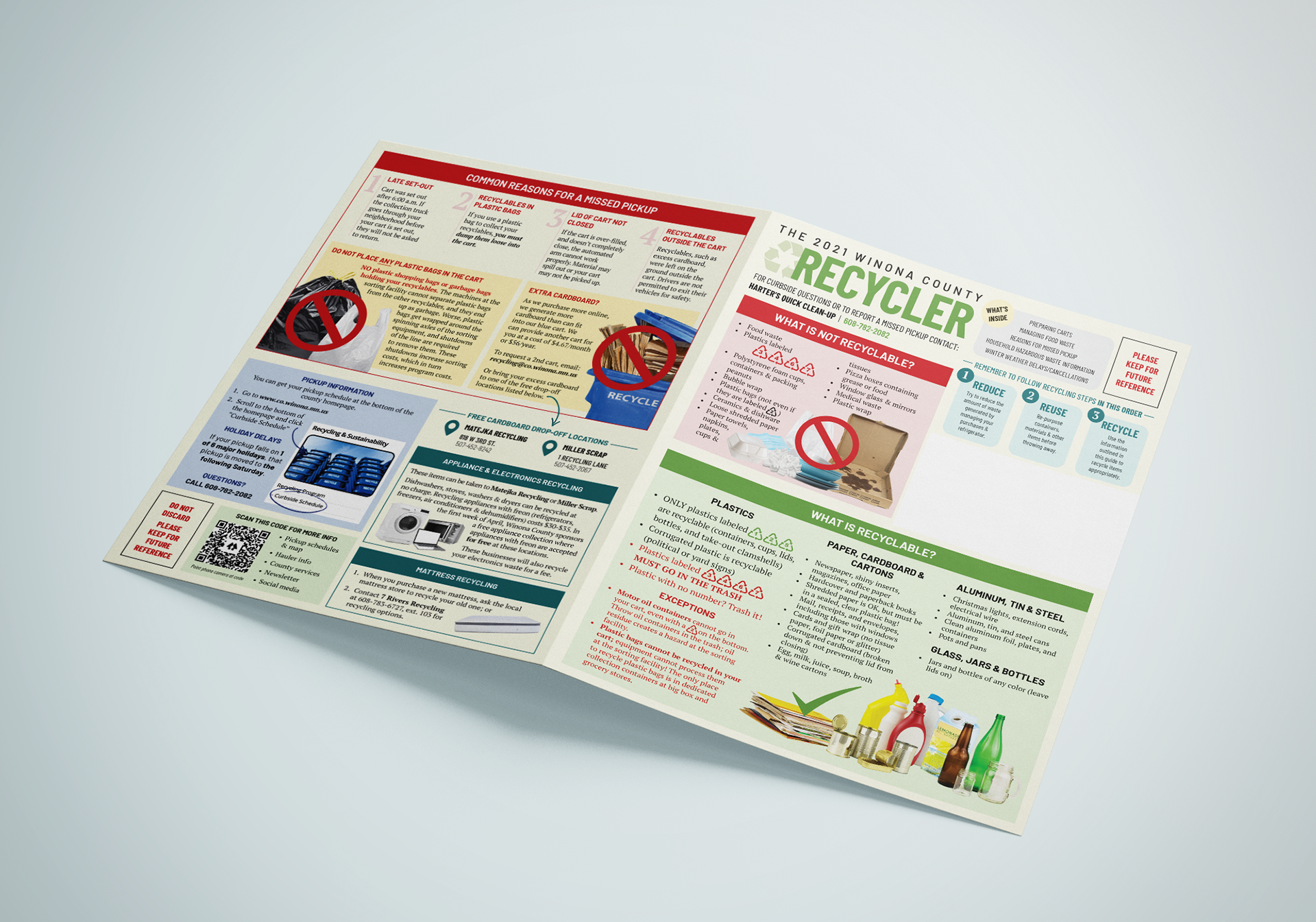 Winona County Recycler mailer