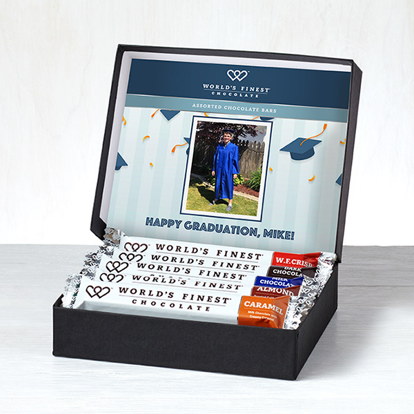Graduation chocolate bar box package design