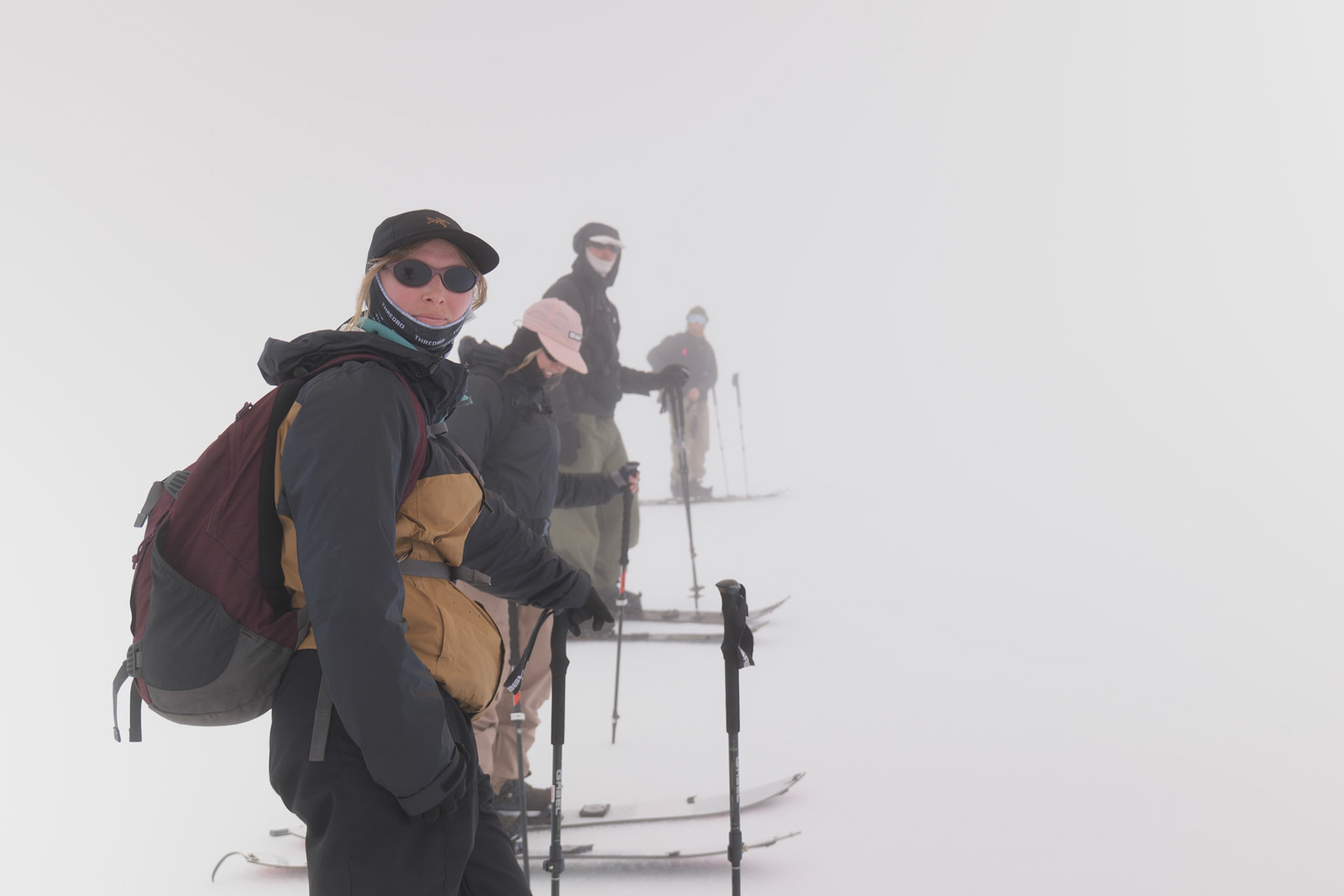 Low visibility backcountry, Kosciuszko national park