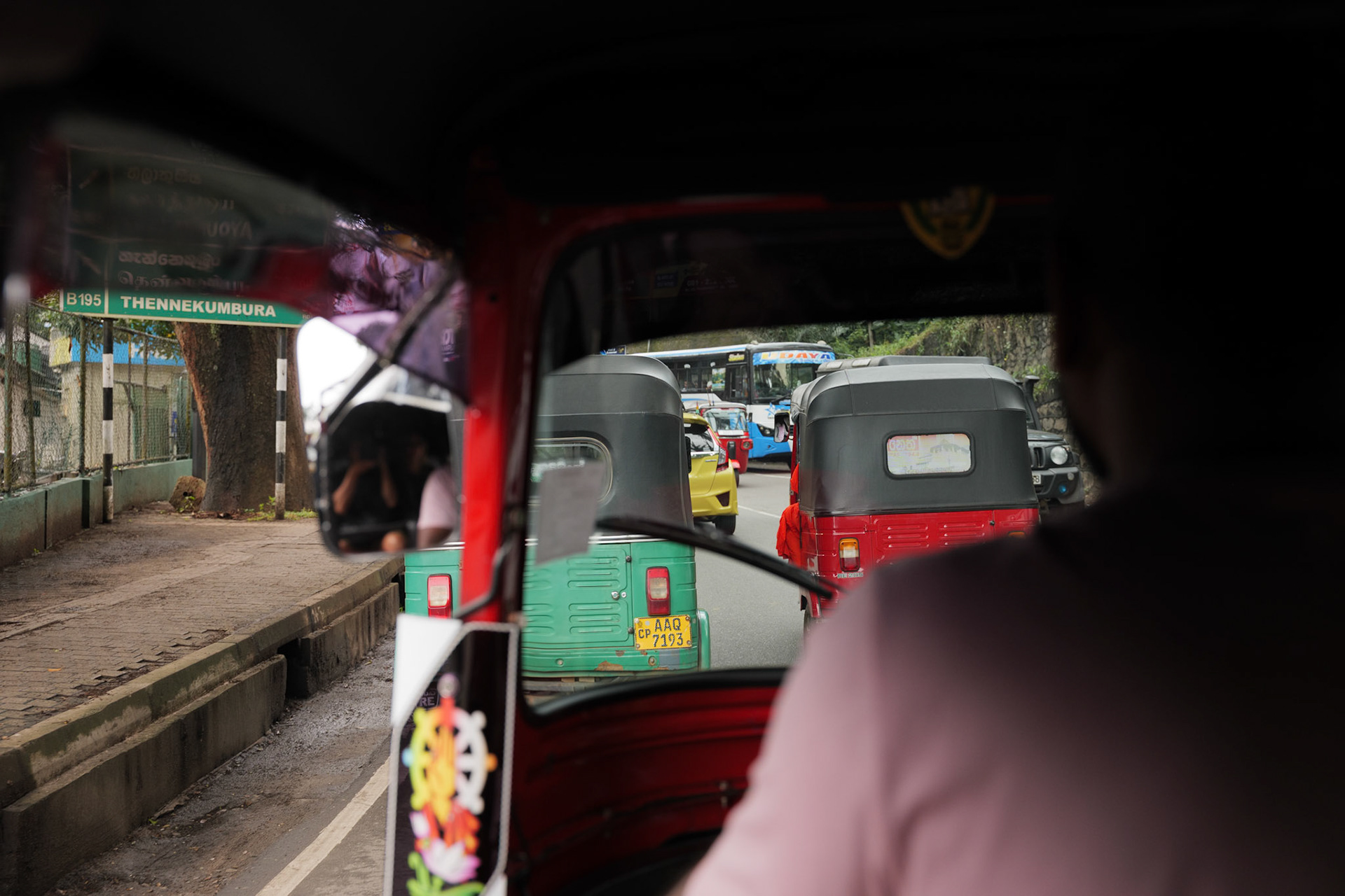 Tuk tuk passenger, Kandy