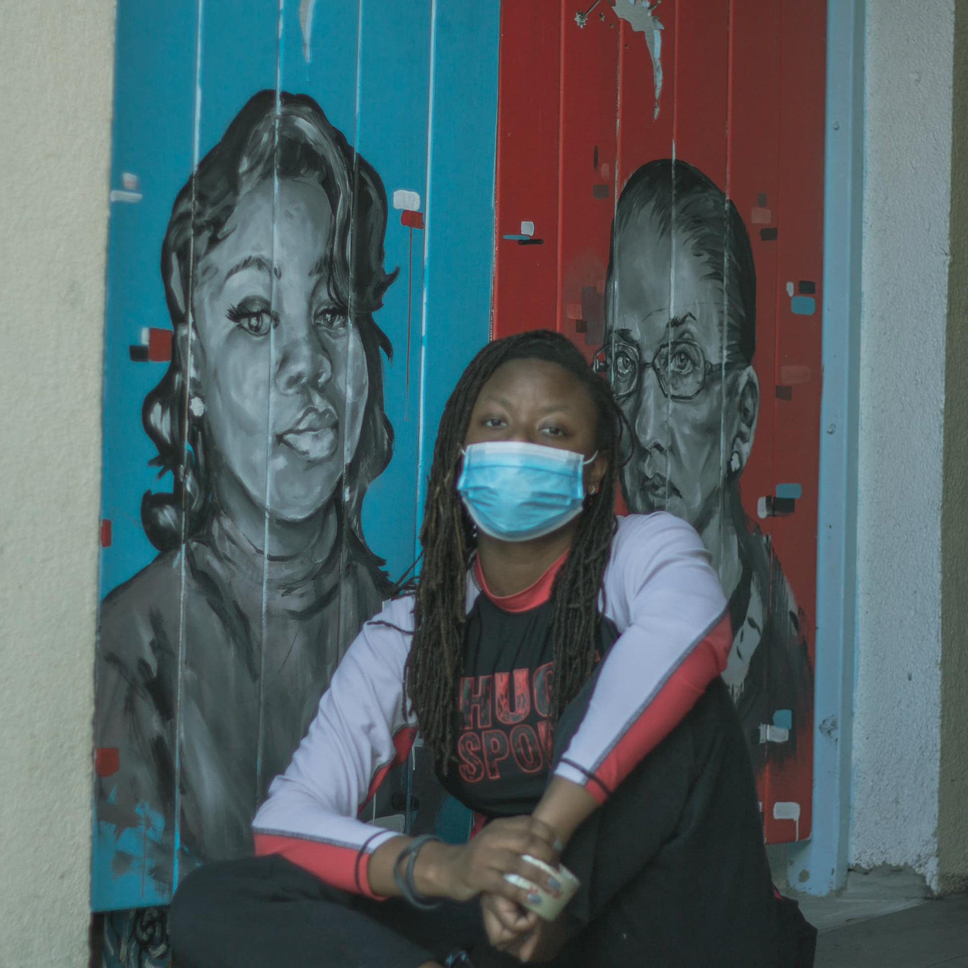 2020 Copyright - Mural by Nadya Nickels of Breonna Taylor & Ruth Bader Ginsburg