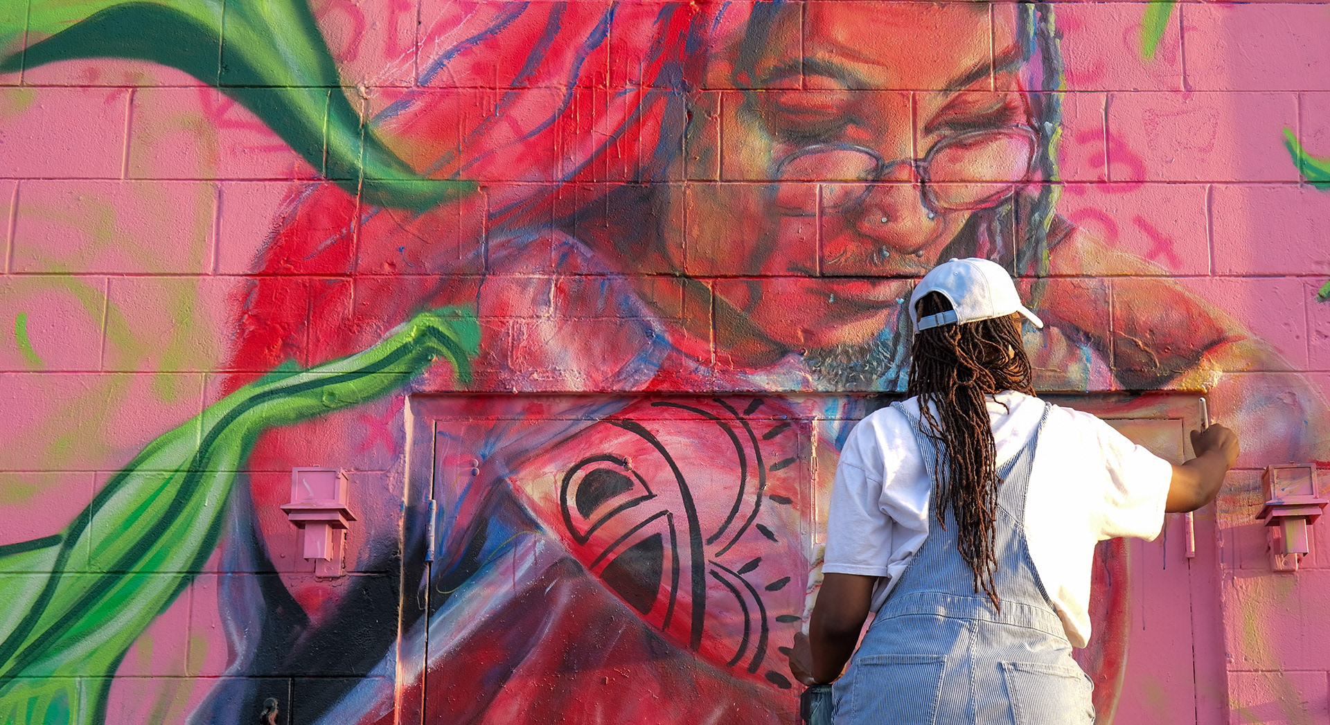 2025 copyright - Walls of Pho Mural  "Masculinity"by Nadya Nickels