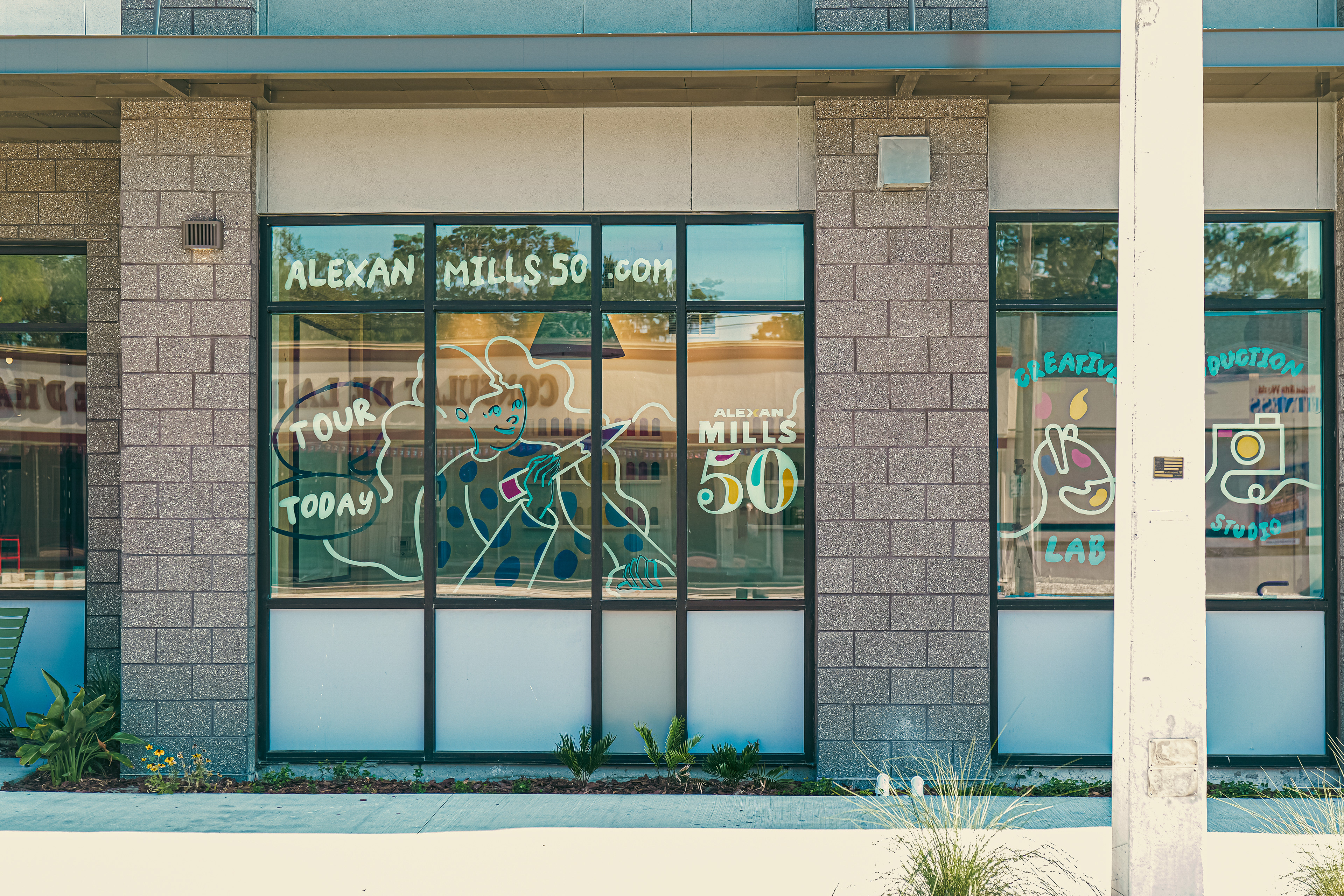 2024 - Nadya Nickels - Alexan Mills 50 Window Painting