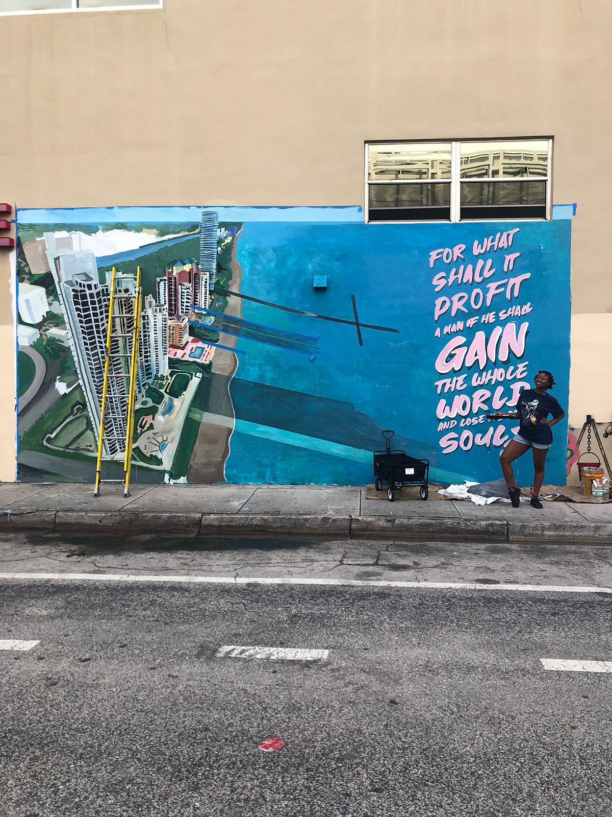 2020 Mural in Wynwood, Miami on the Salvation Army 