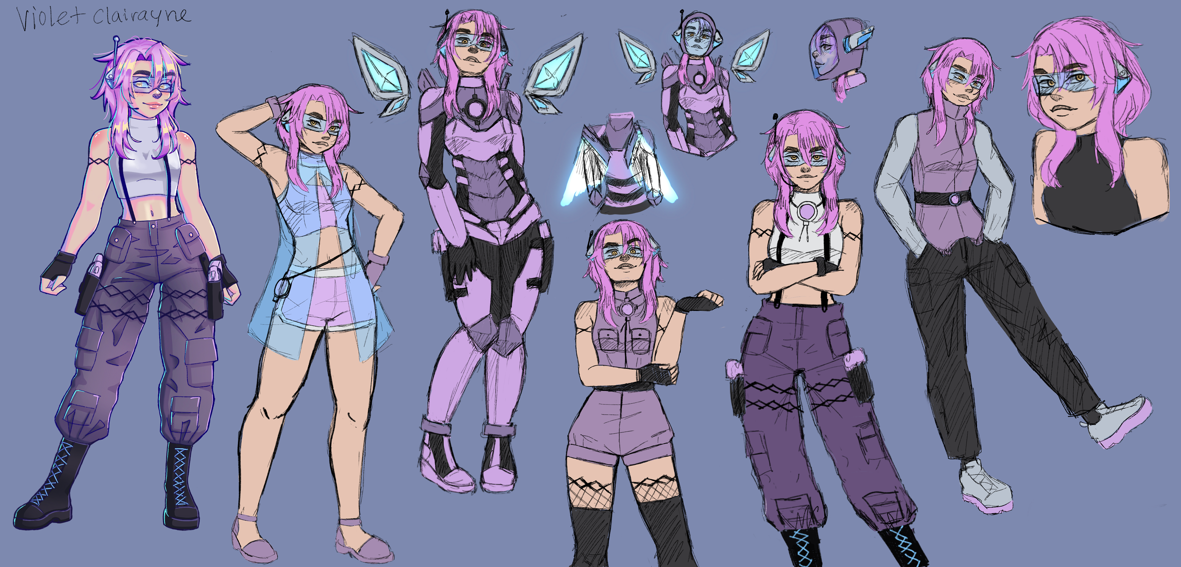 Violet Clairayne Character Sheet - 2020