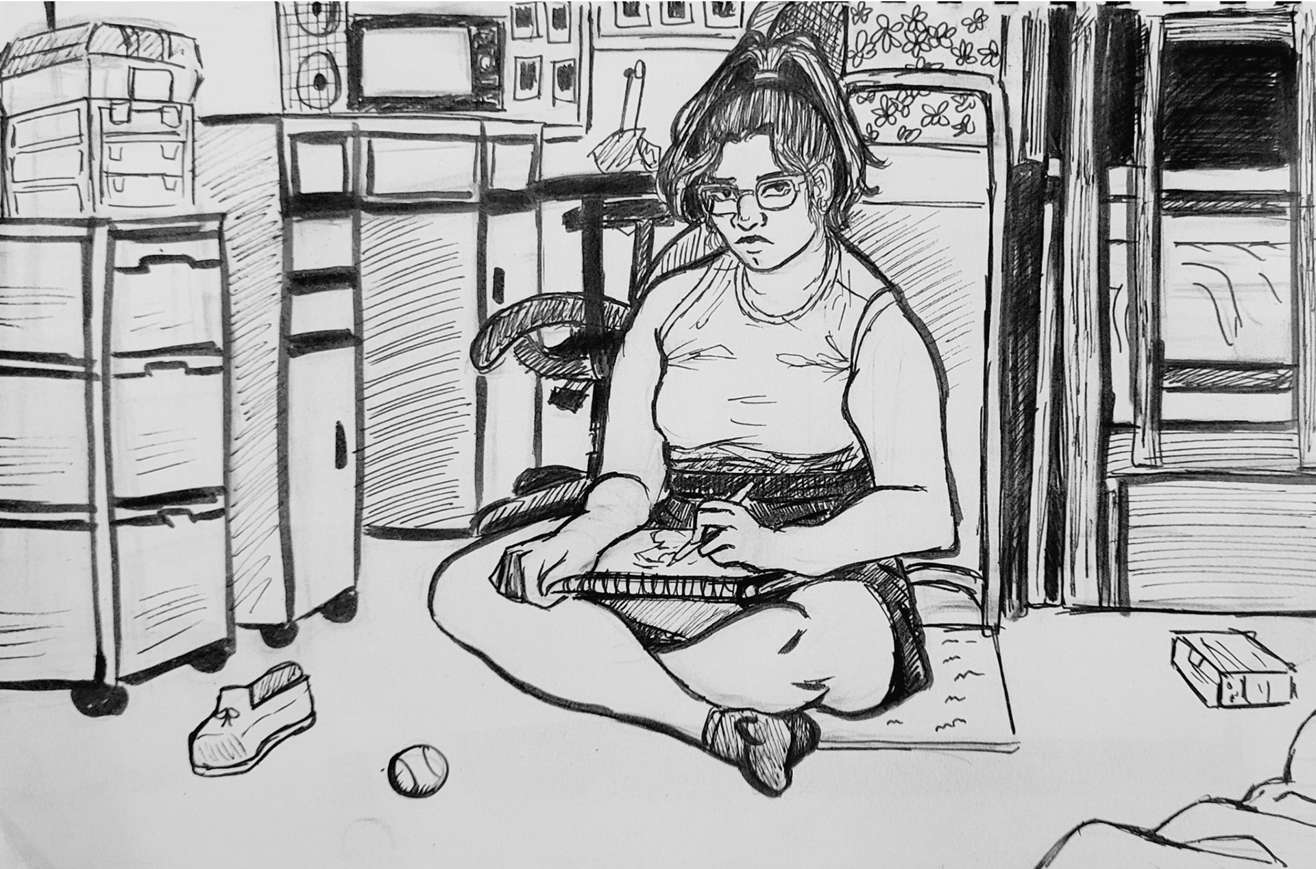 Quick self-portrait - 2021