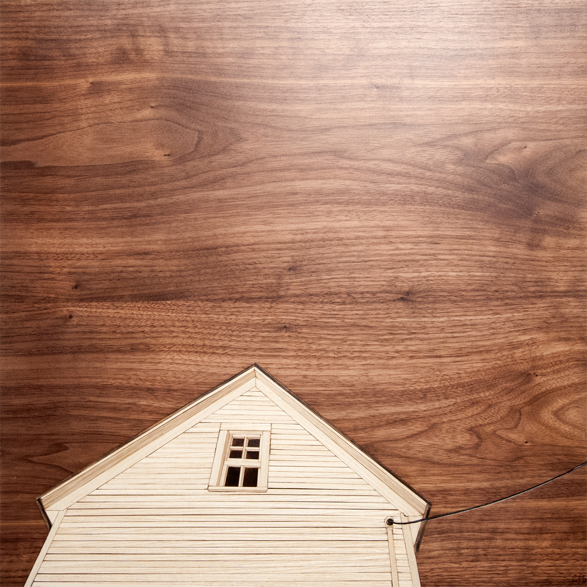 Farmhouse Walnut 12" x 12"