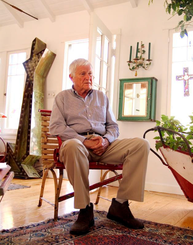 Orsen Bean (actor/game show host) in his home in Venice Beach, CA.