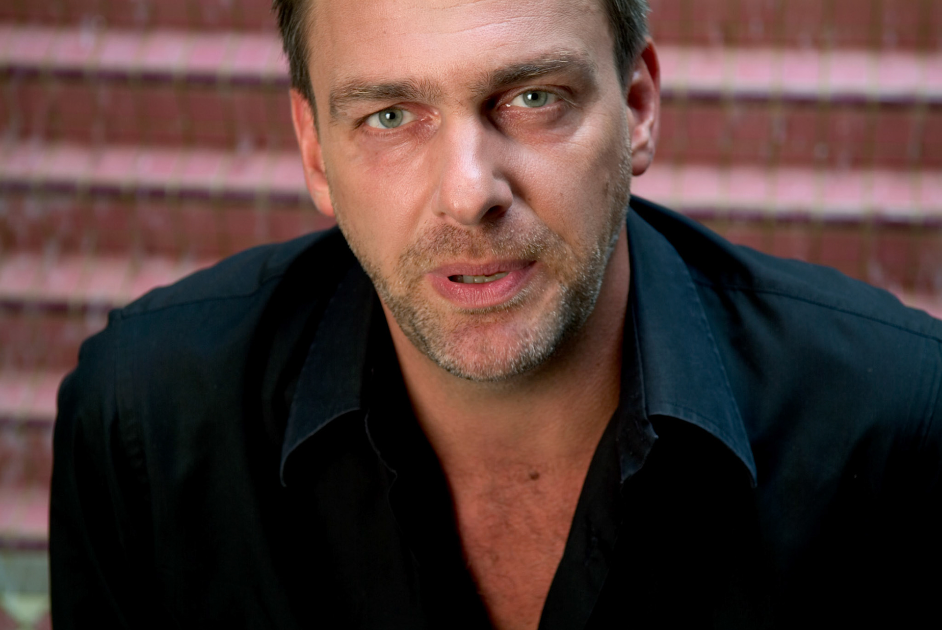 Ray Stevenson from the Movie King Arthur and the HBO Series Rome photographed on Tuesday July 19, 2005 in the garden at the Four Seasons Beverly Hills