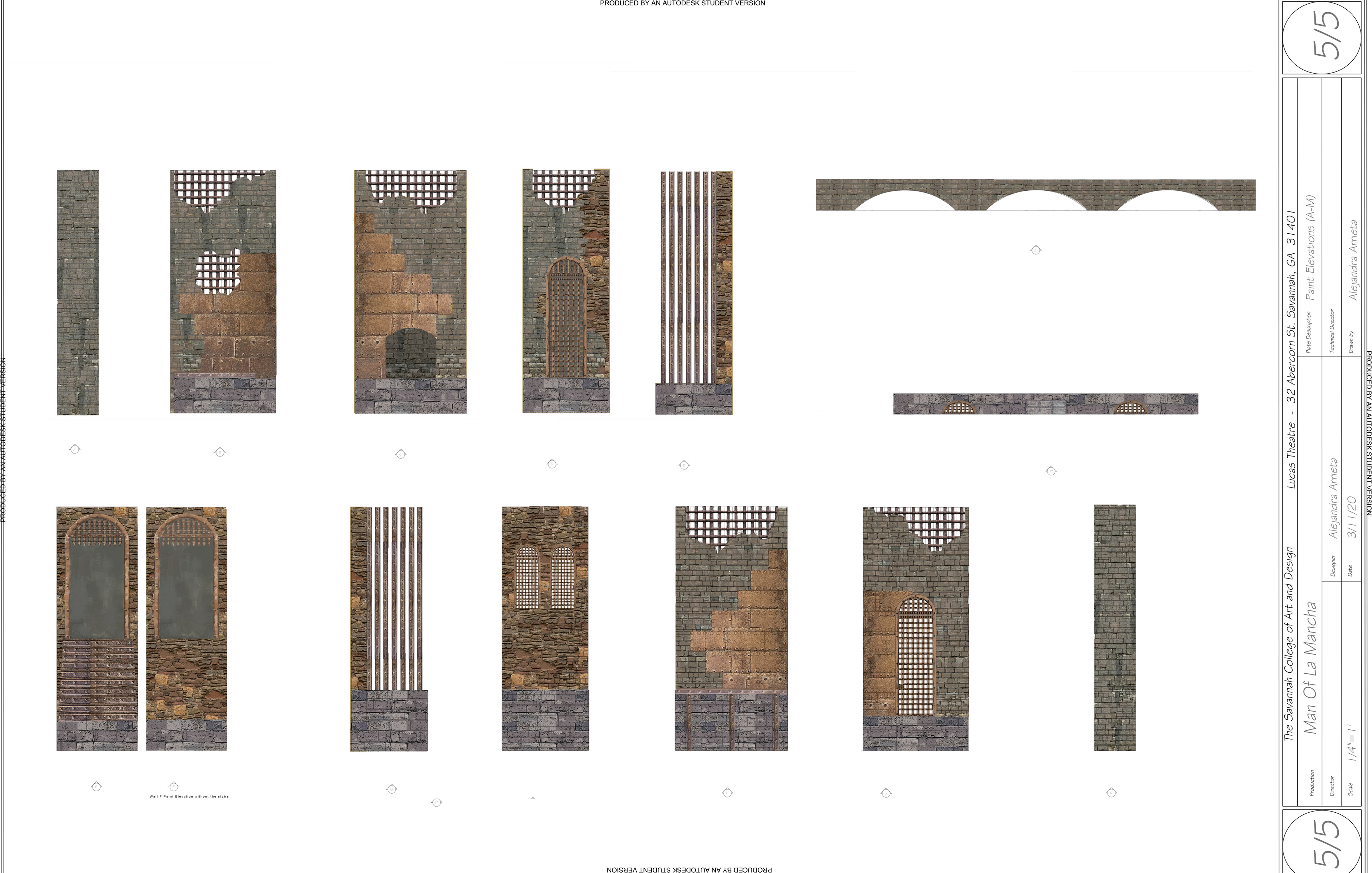 Paint Elevations Man Of La Mancha