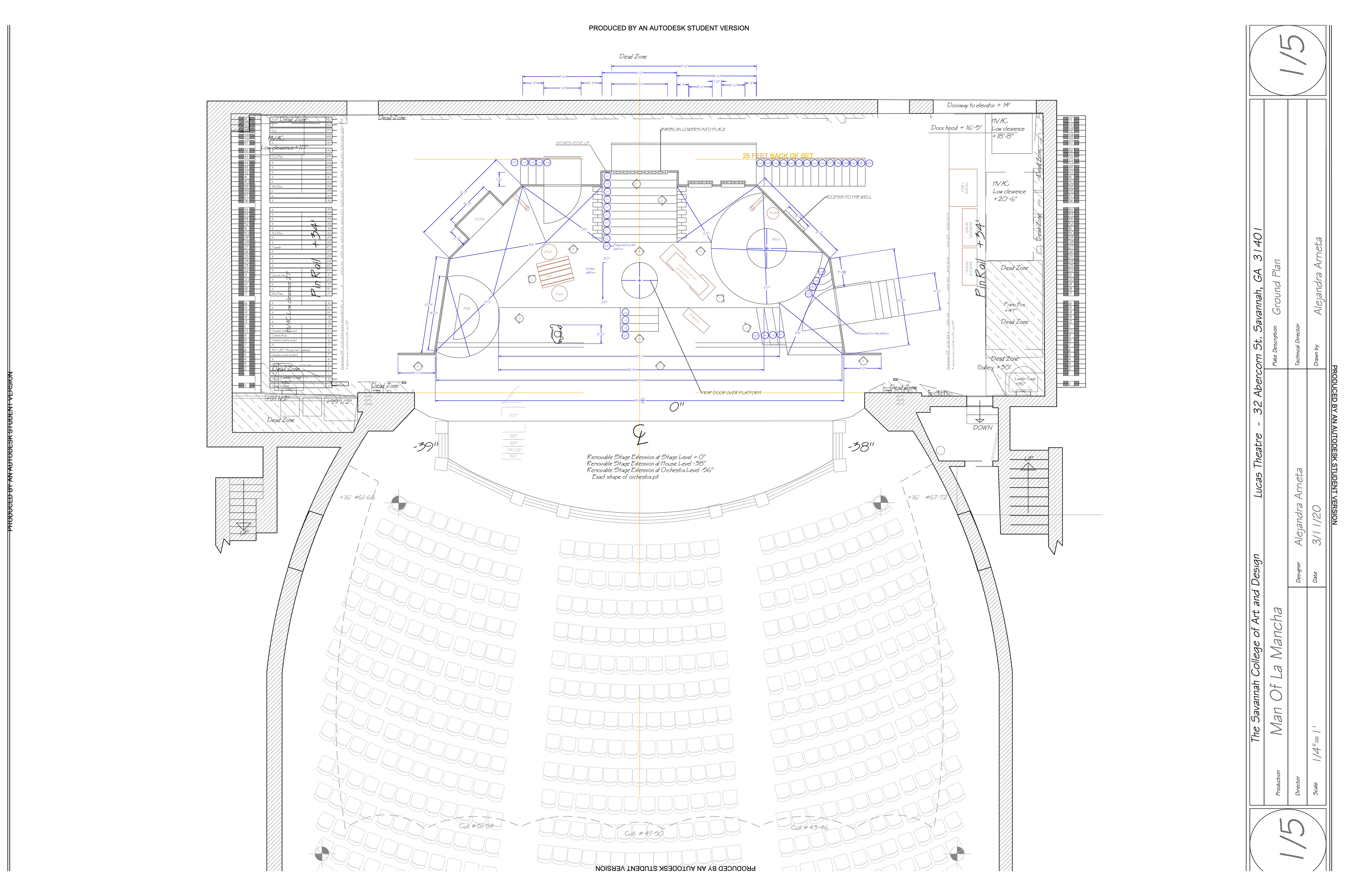 Ground Plan Man Of La Mancha