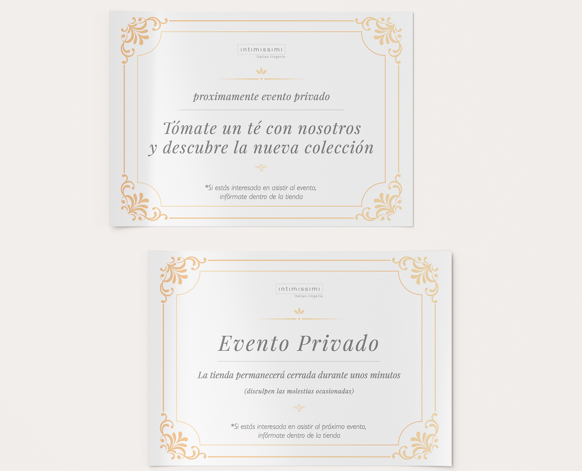 Cartelería evento privado