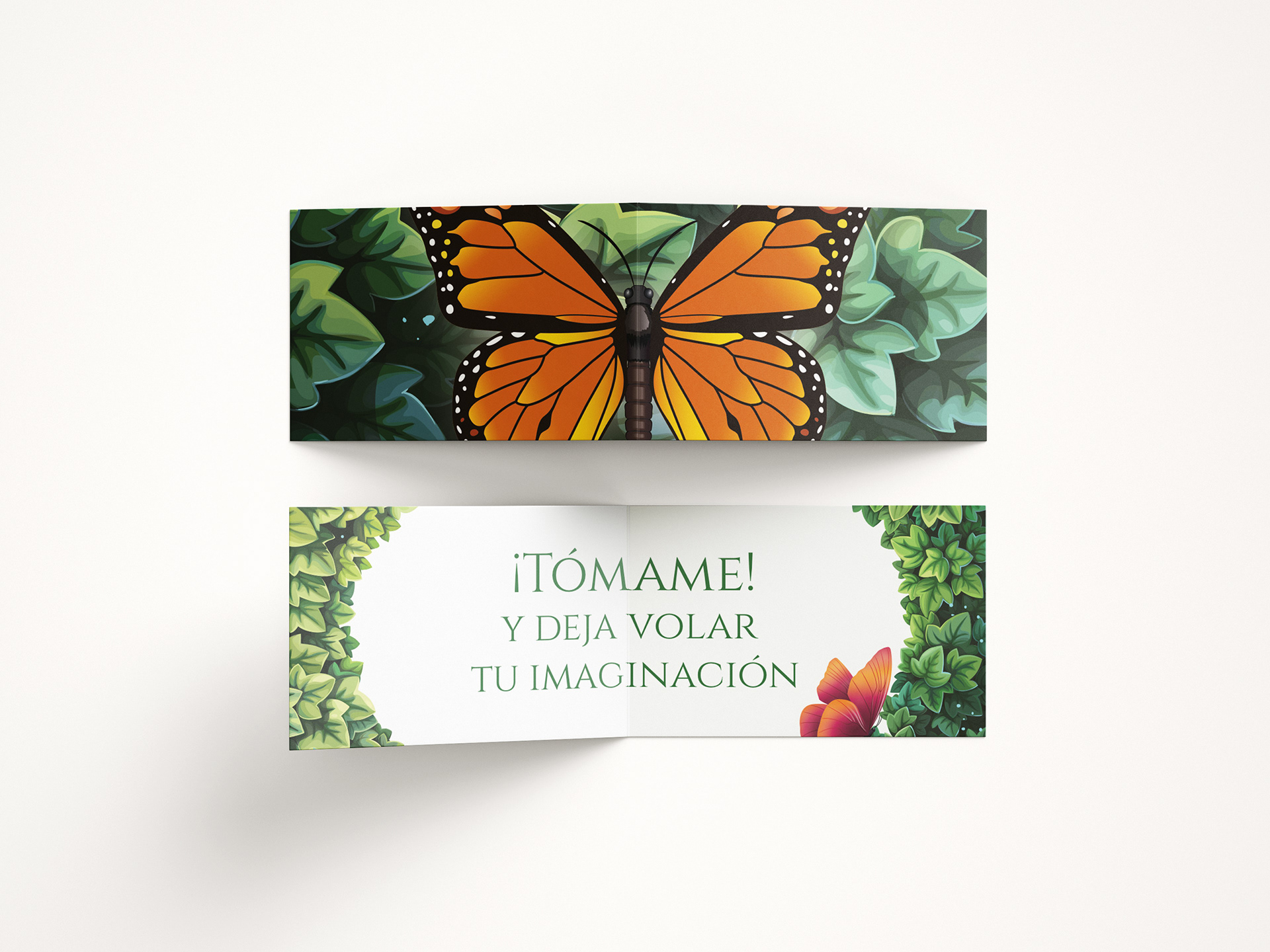 Tarjeta que acompaña el frasco