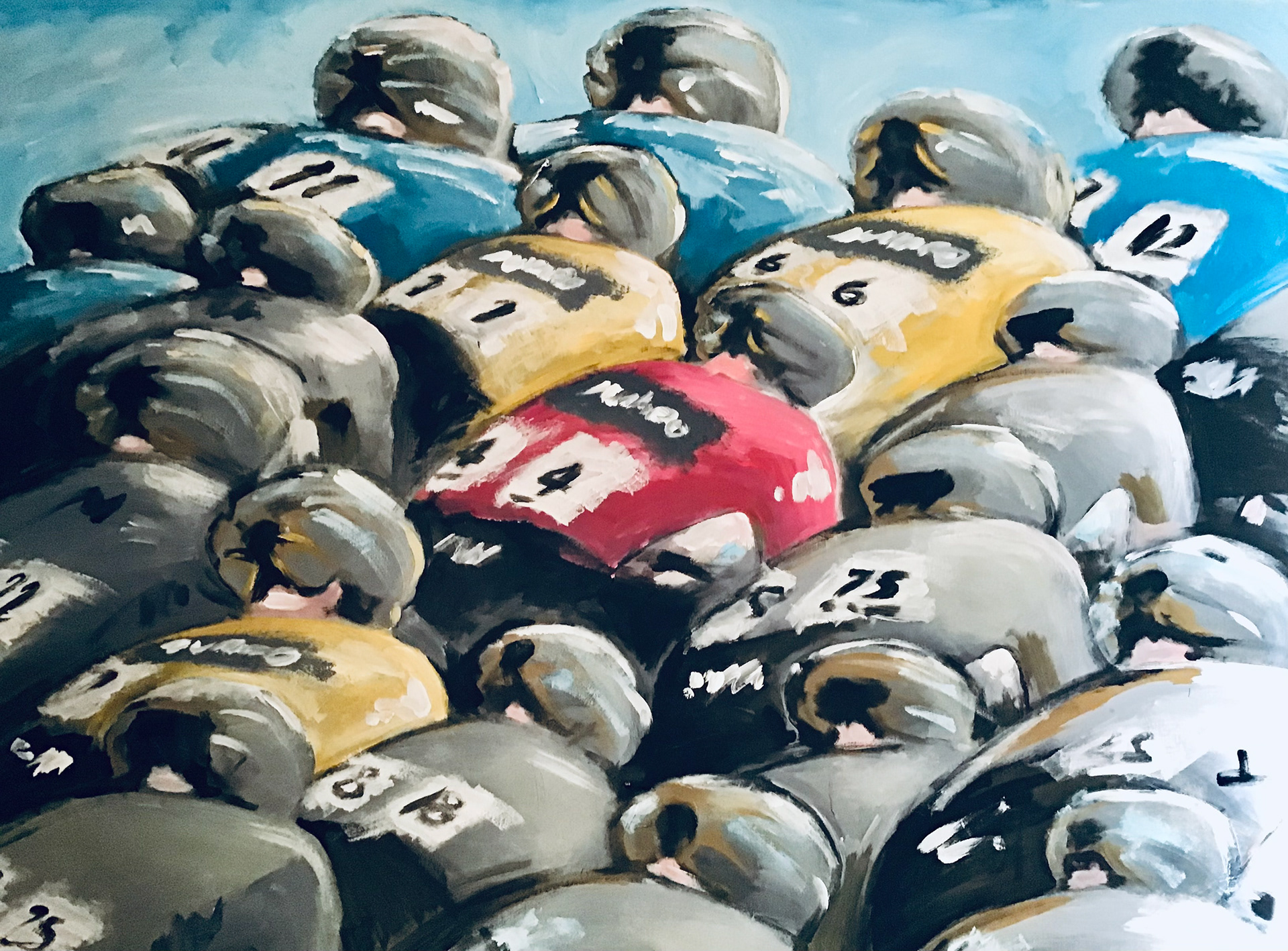 30" x 4" acrylic on canvas